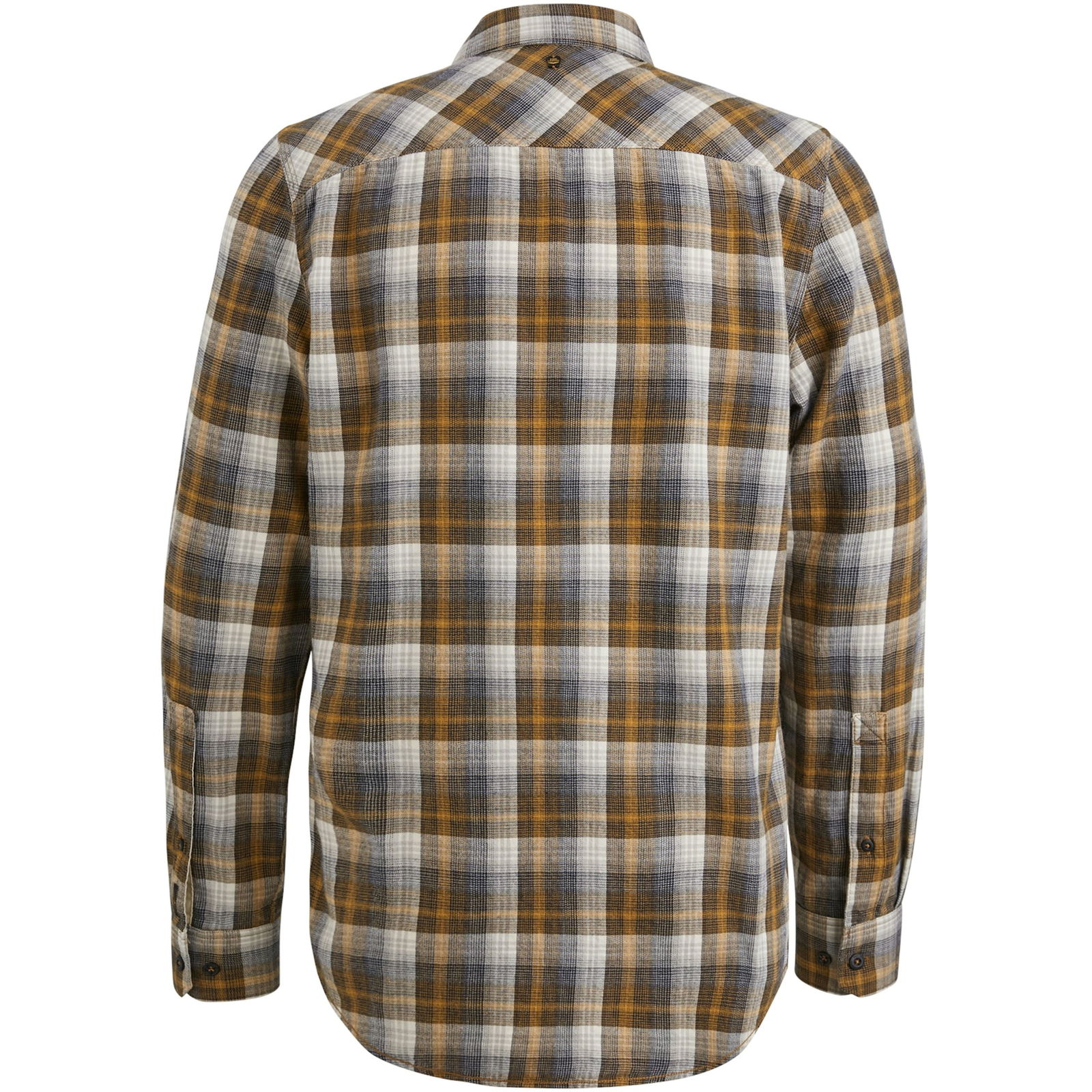  |  Long Sleeve Shirt Twill Yarndyed Check | XXXL | buckthorne brown