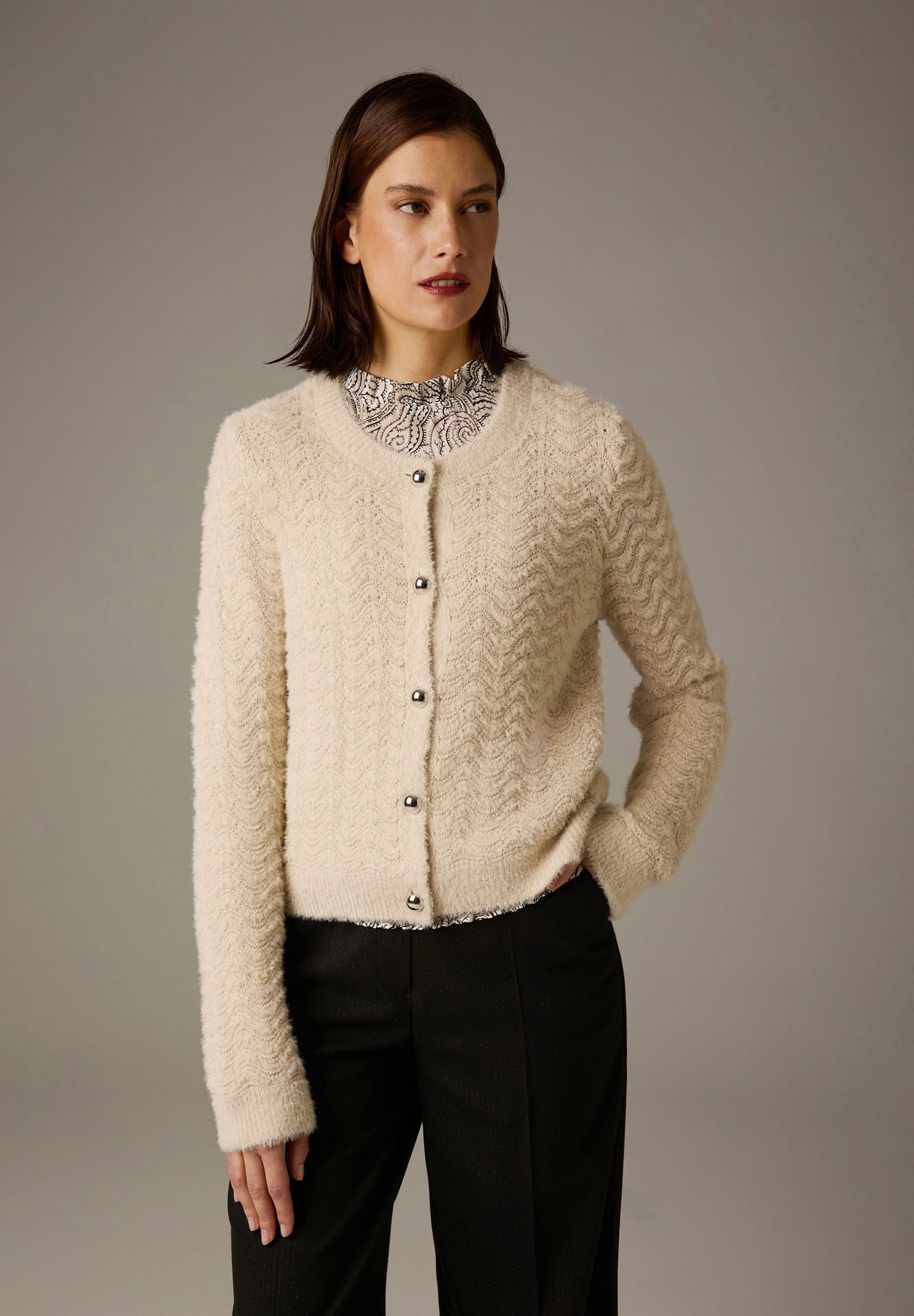 More & More |  More & More Strickjacke | Cardigan  | 44 | ecru