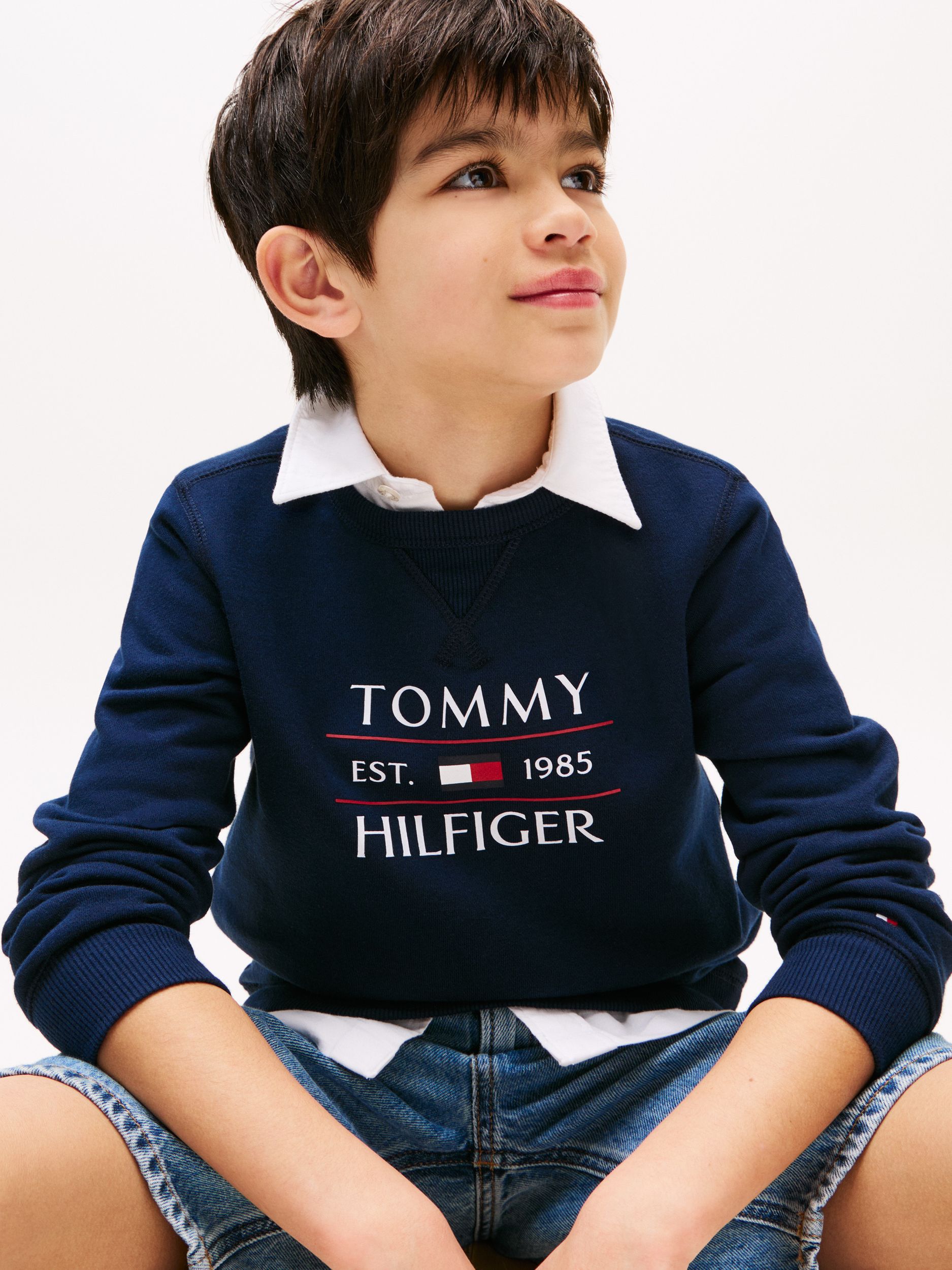 Tommy Hilfiger |  TOMMY FLAG HILFIGER SWEATSHIRT | 12 | dark night navy