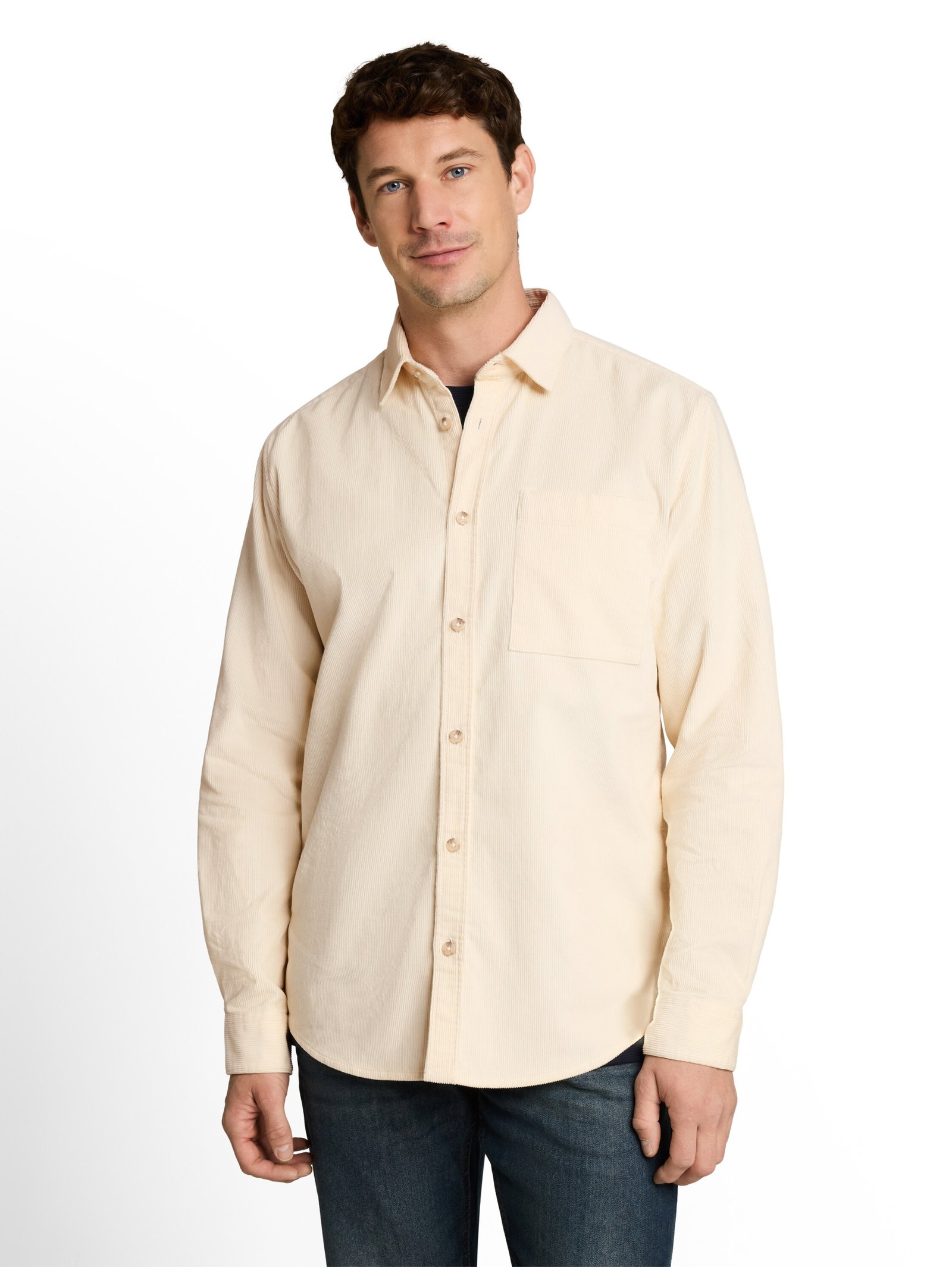 soft corduroy shirt, Gardenia White #5