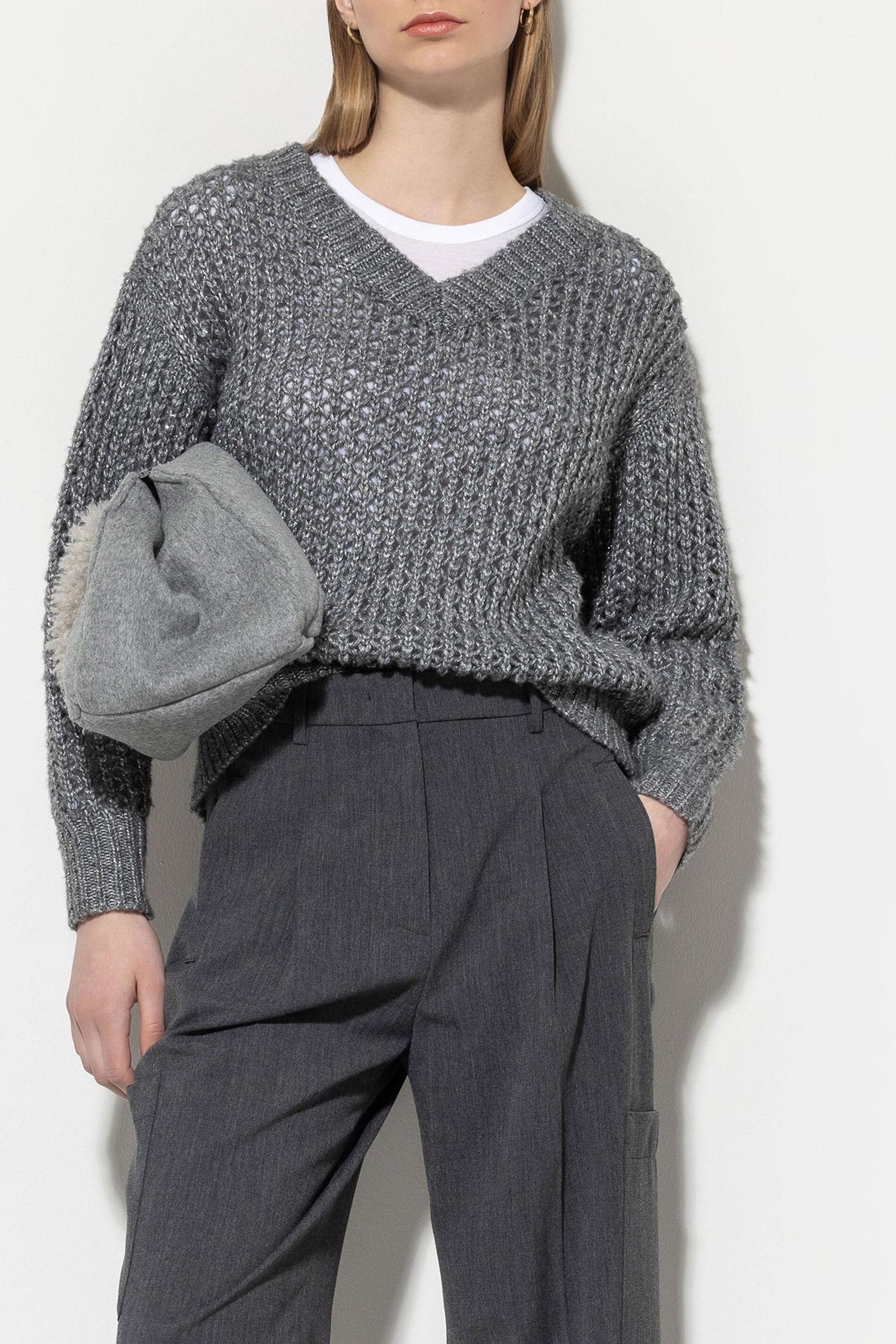 Luisa Cerano | Luisa Cerano Pullover | 42 | heather grey