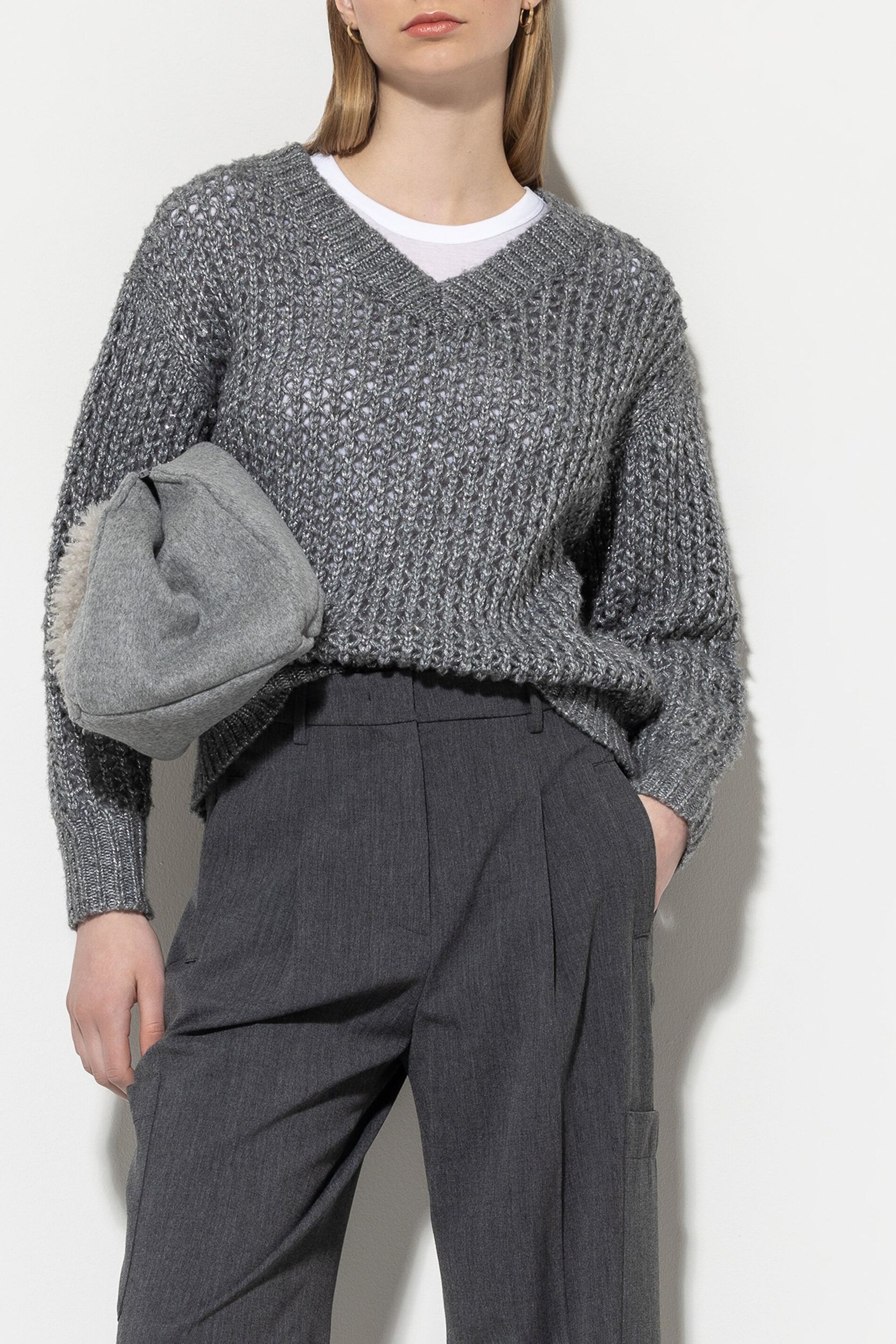 Luisa Cerano |  Luisa Cerano Pullover  | 42 | heather grey