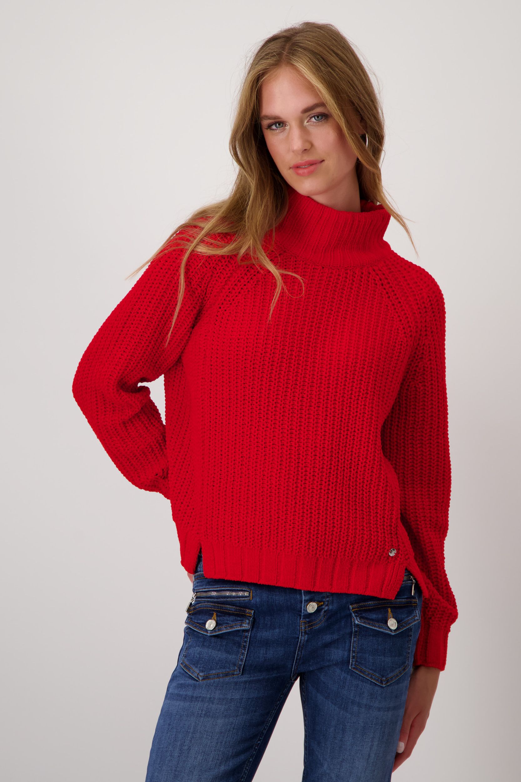 Monari |  Monari Rollkragenpullover  | 36 | red lipstick