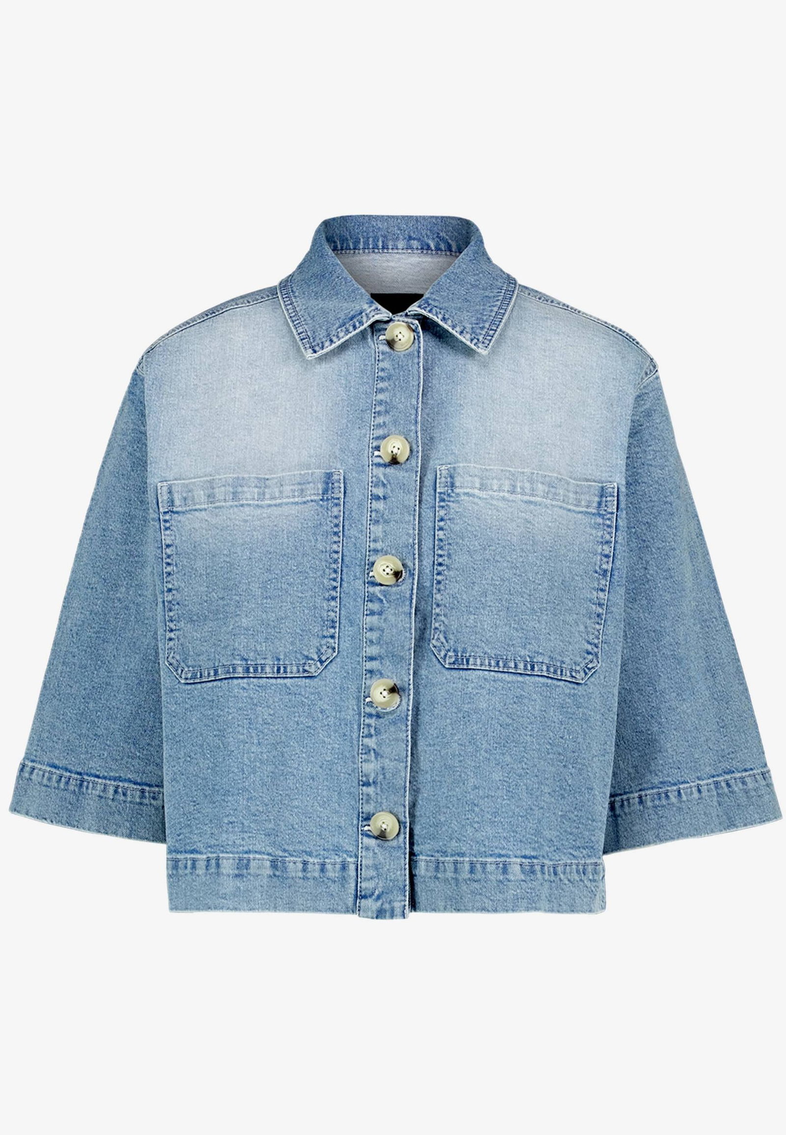 Zero |  Zero Kurzblazer  | 36 | light blue denim