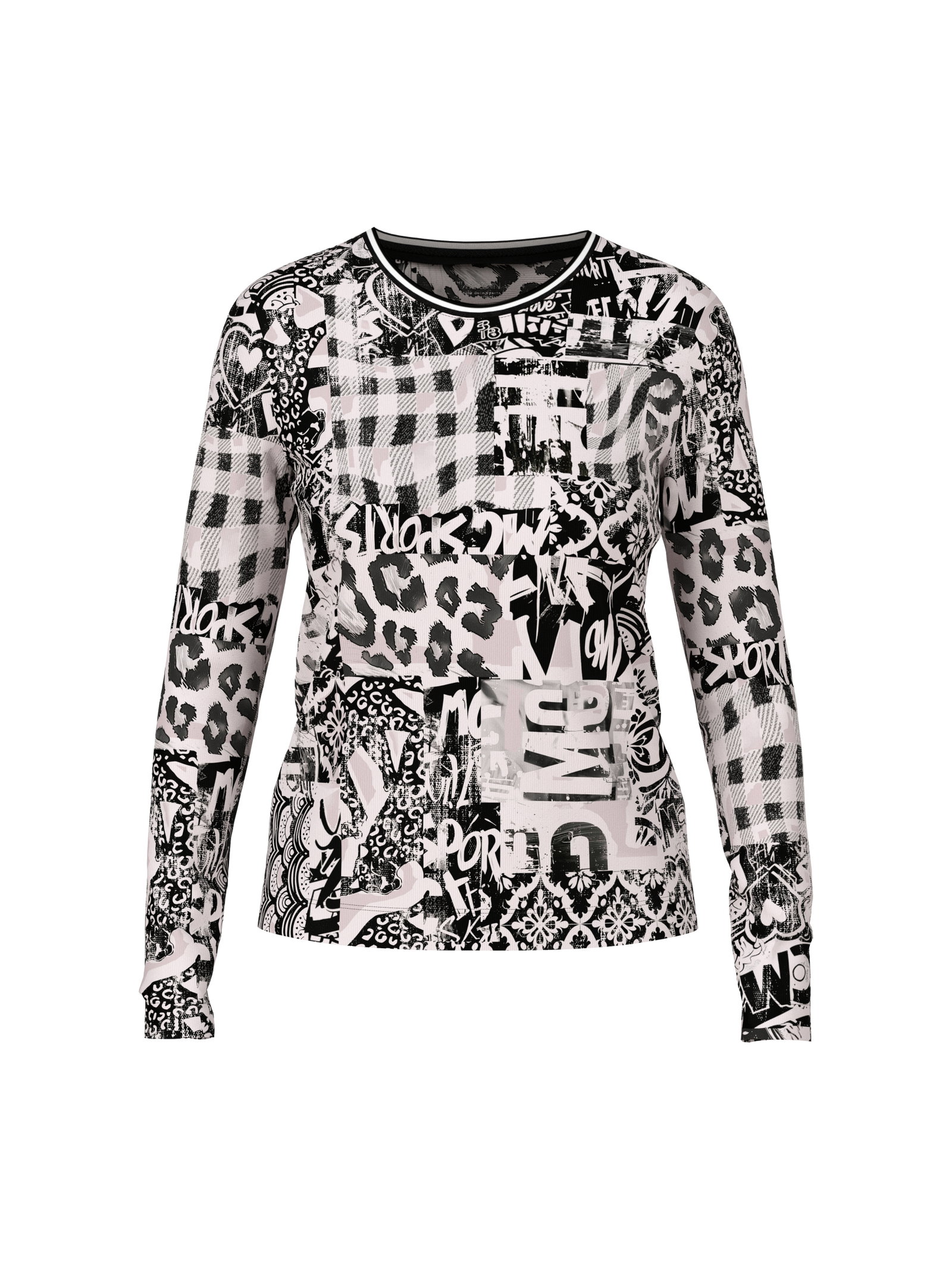 Marc Cain Langarmshirt mit Print #1