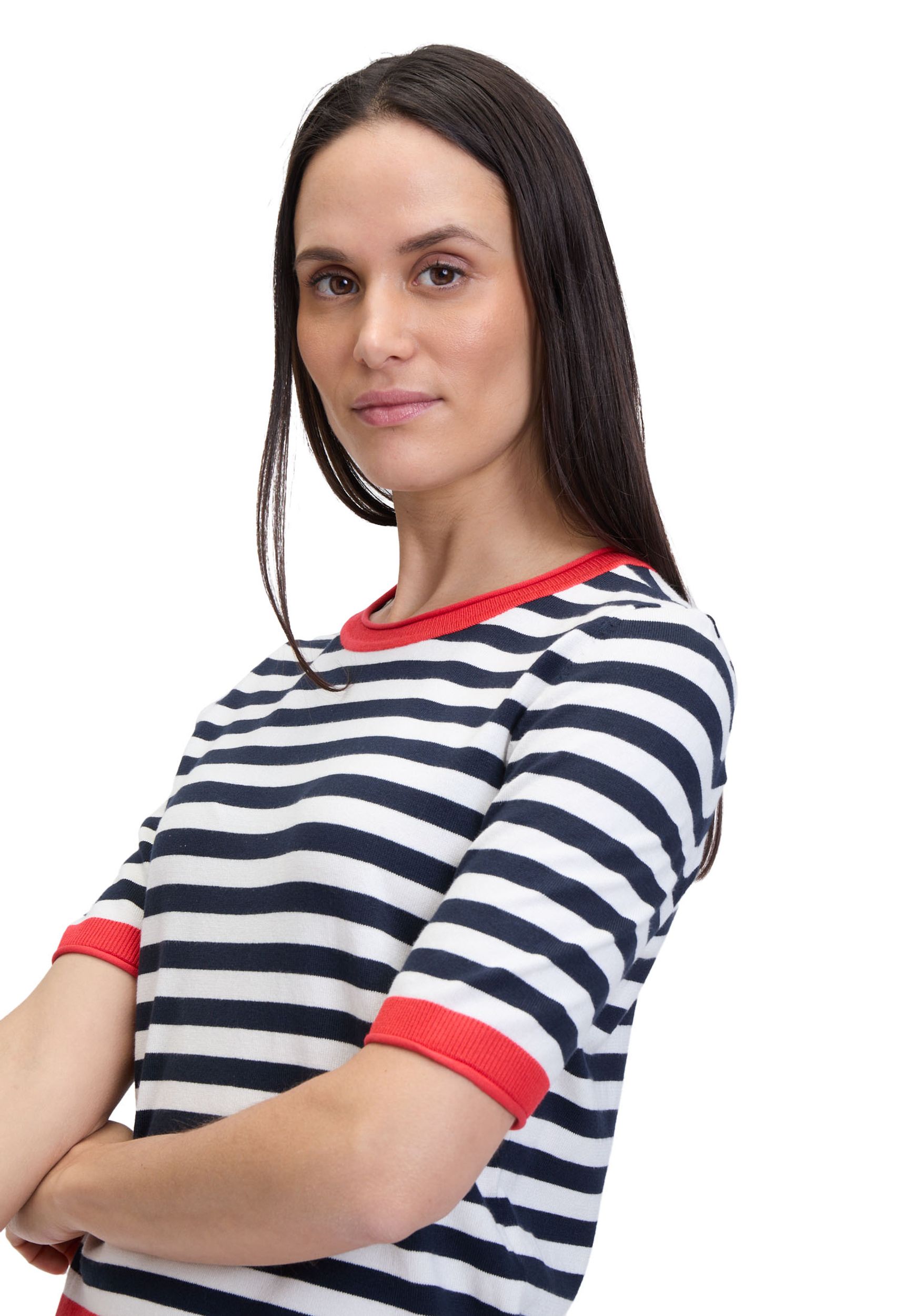 Betty Barclay |  Betty Barclay Pullover  | 38 | patch dark blue/red