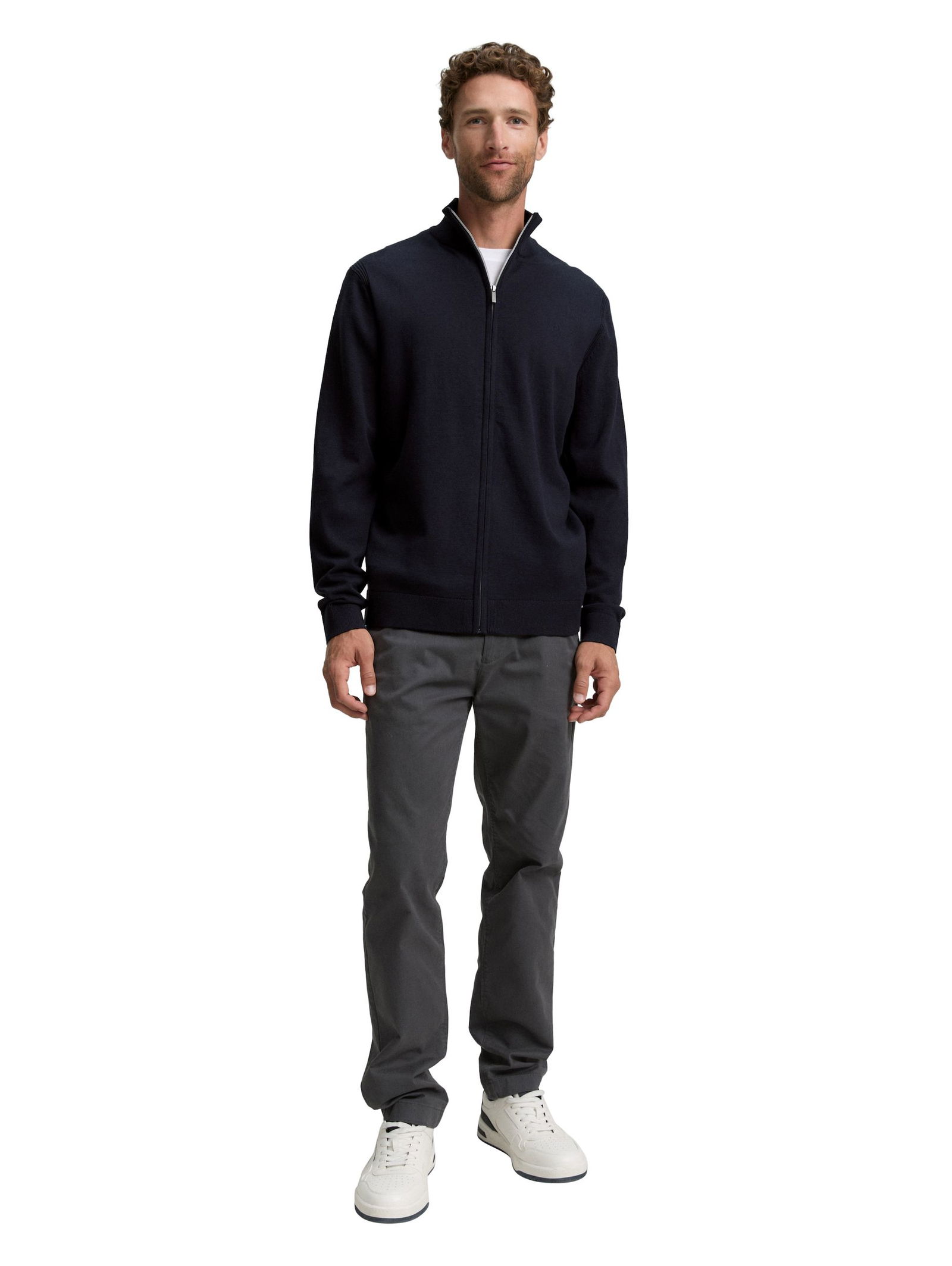 Tom Tailor | Tom Tailor Strickjacke | Cardigan | XL | knitted navy melange