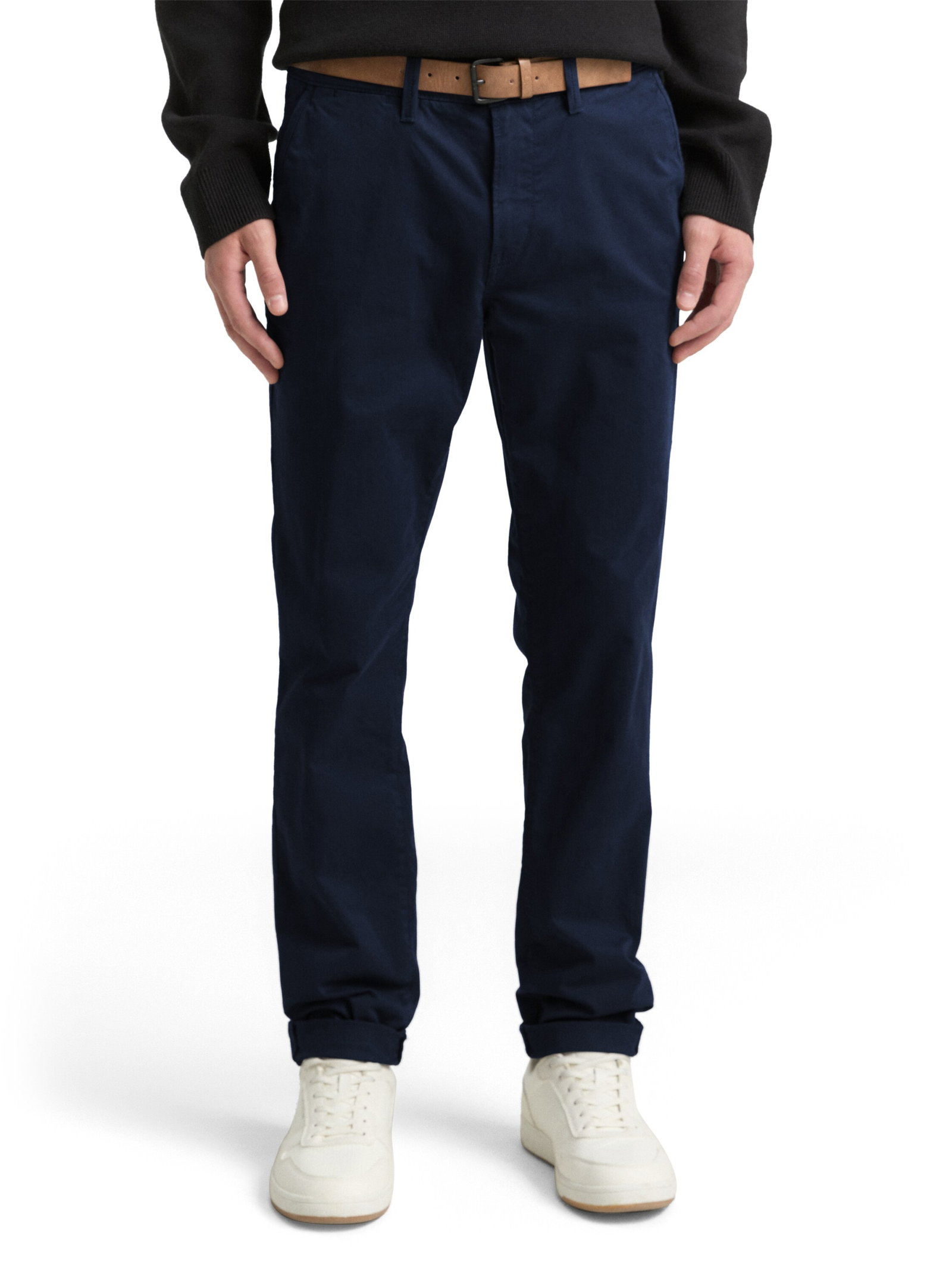 Slim Chino with belt, sky captain blue #2