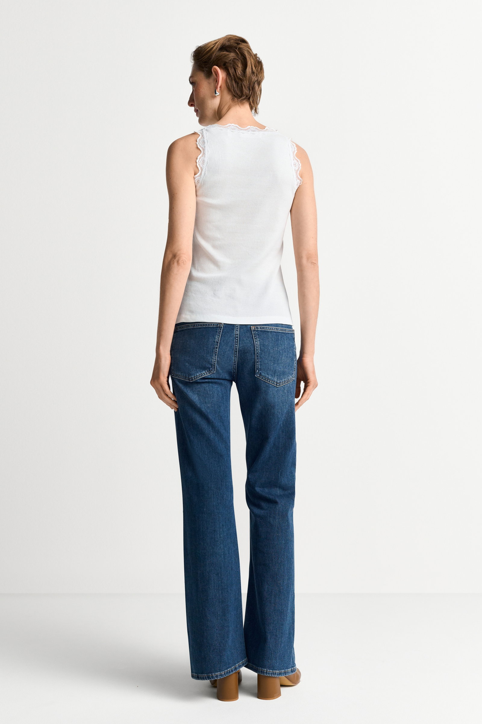 Lace Top, pearl white #4