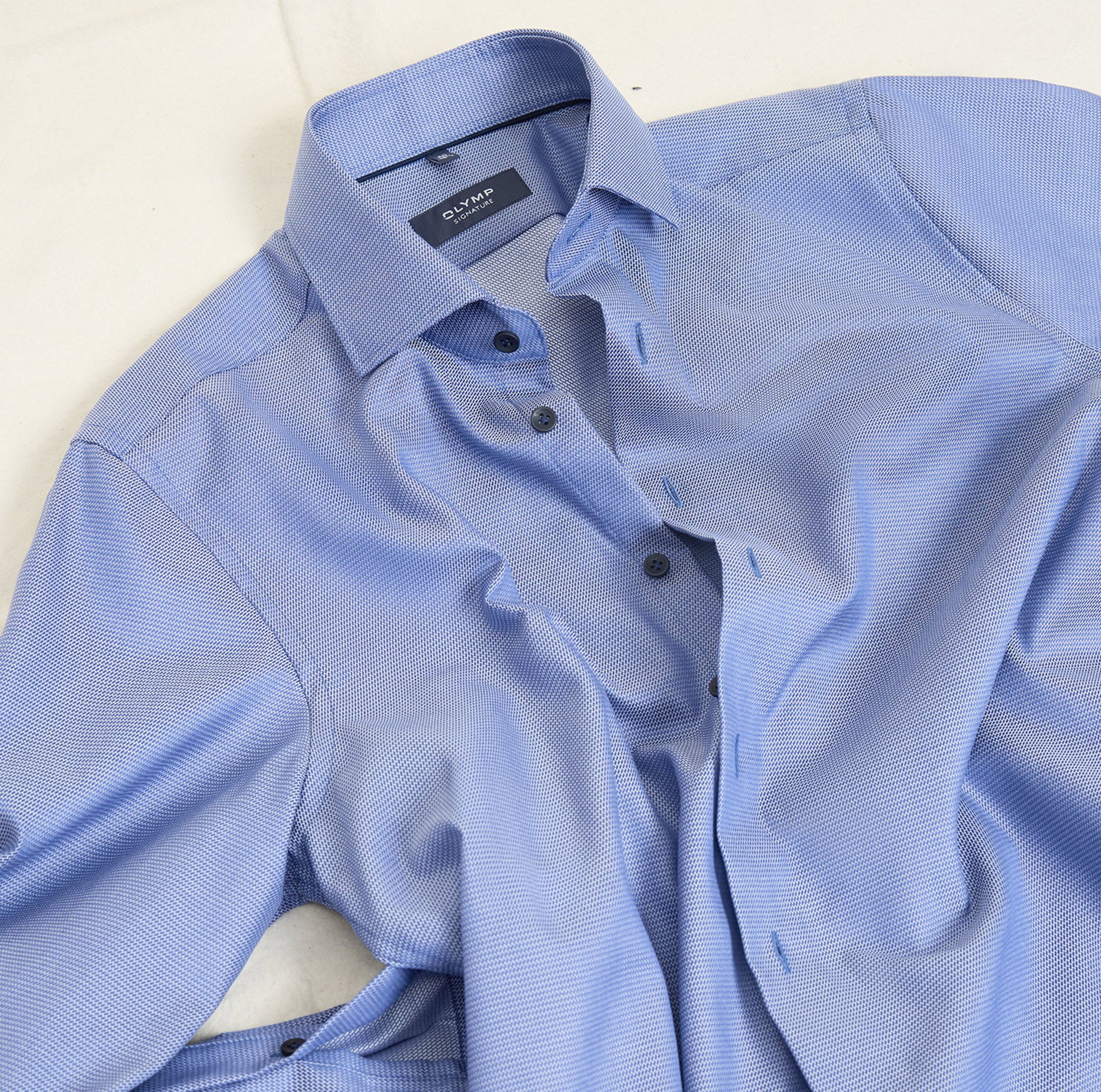 OLYMP Signature |  OLYMP Signature Hemd Slim Fit  | 42 | rauchblau