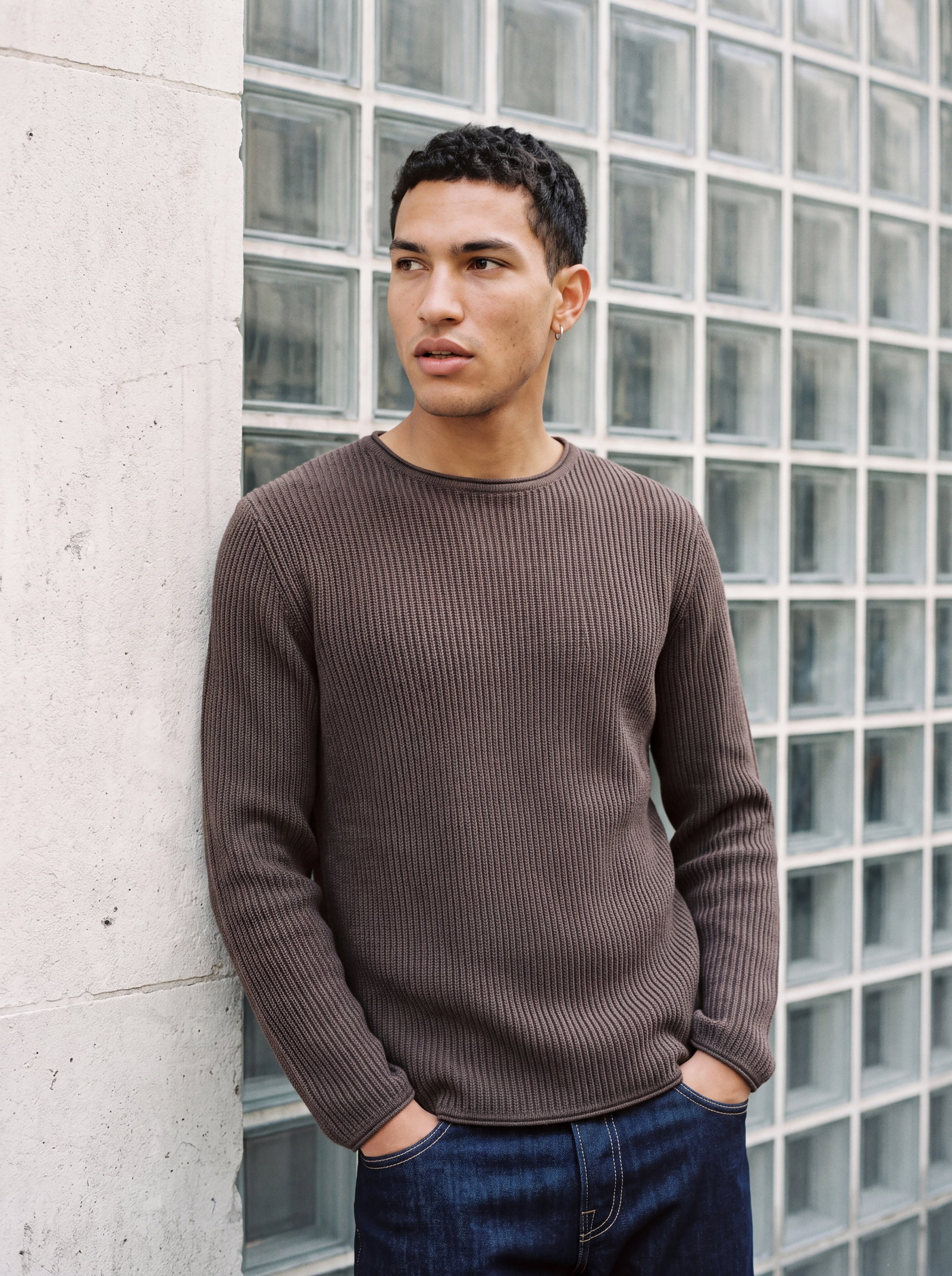 JPRBLUMASON KNIT CREW NECK SN, Choc #9