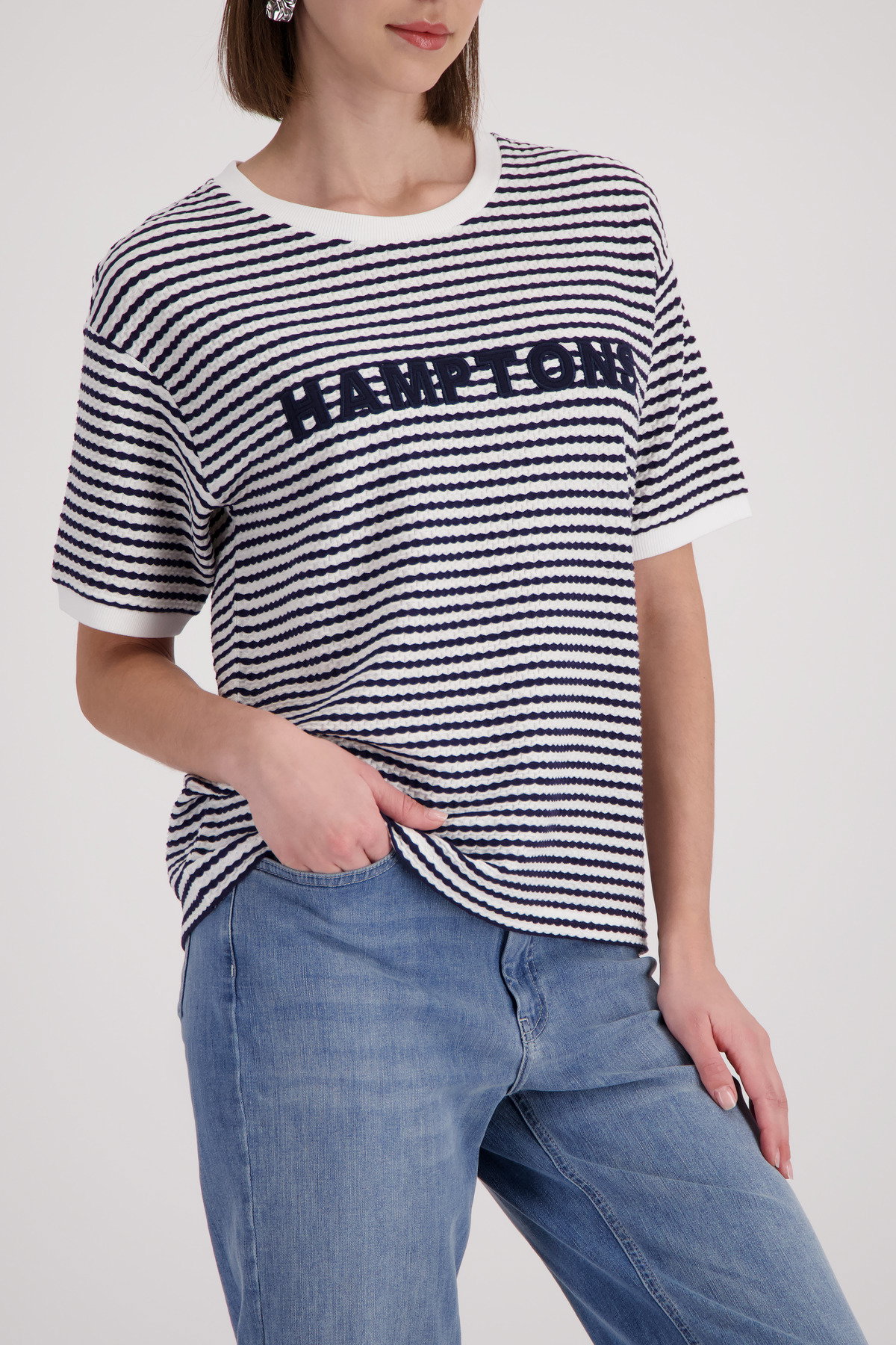 T-Shirt, marine ringel #3