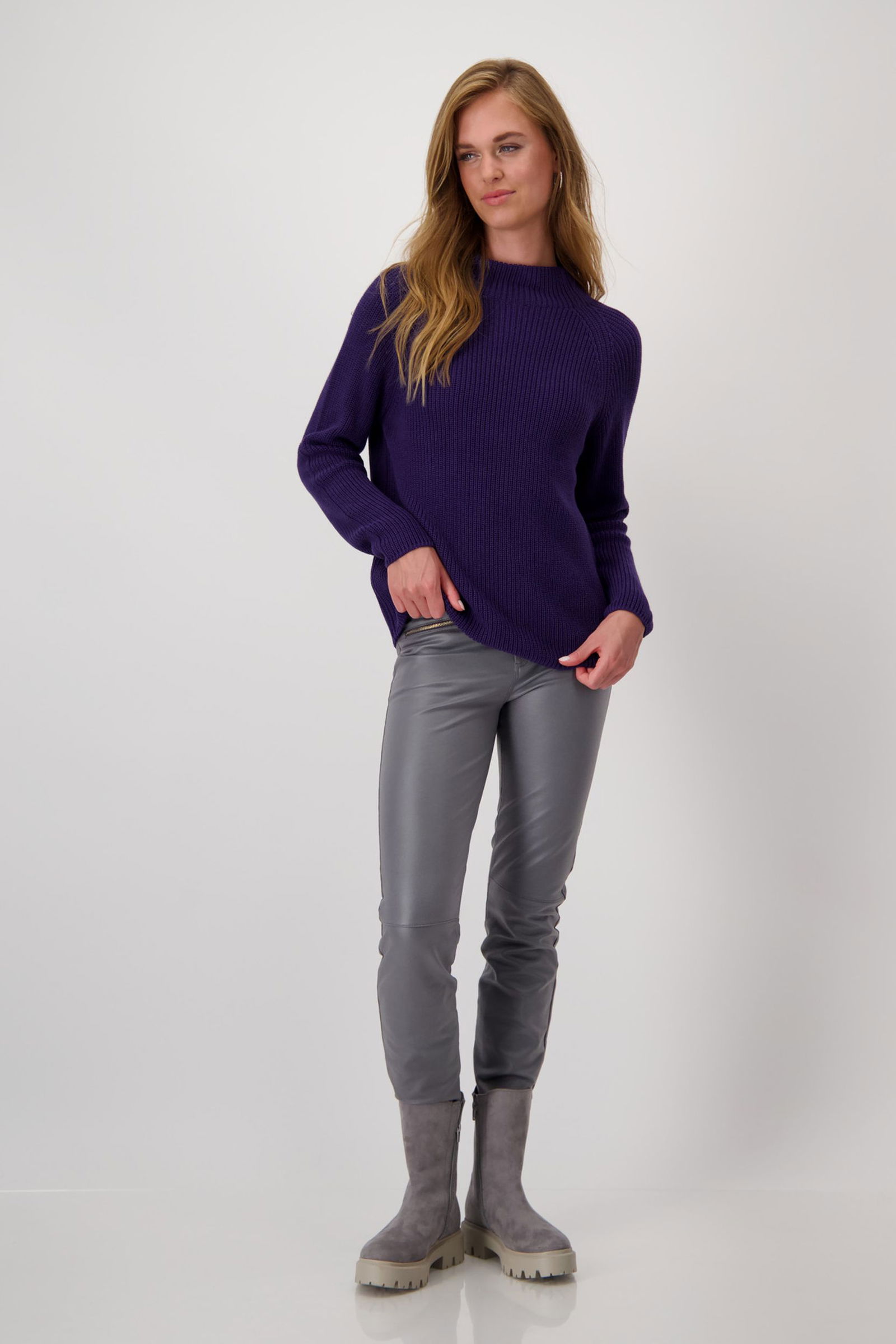 Monari |  Pullover, deep red | 44 | dark purple