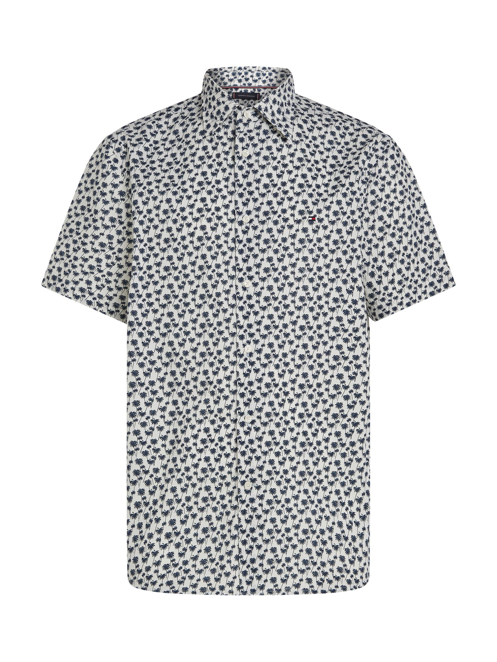 Tommy Hilfiger |  Tommy Hilfiger Hemd Regular Fit  | M | optic white / carbon navy