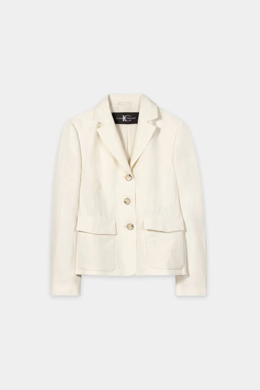 Luisa Cerano Blazer aus Leinen-Mix, milk #1