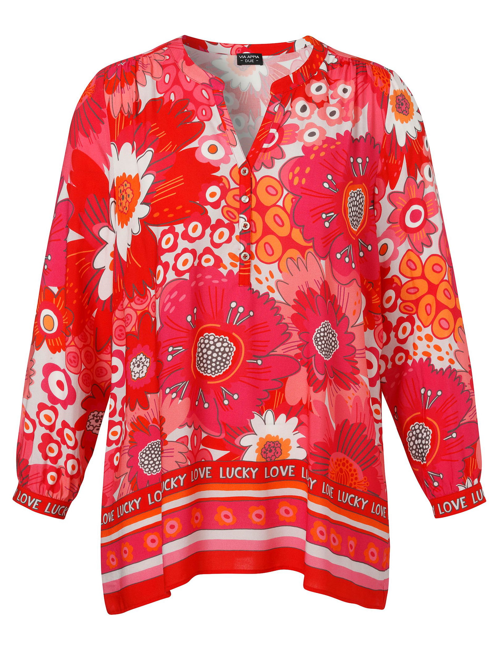 90346c52ab787650dc176b676cf9db15 VIA APPIA DUE |  VIA APPIA DUE Druckbluse  | 44 | rot multicolor