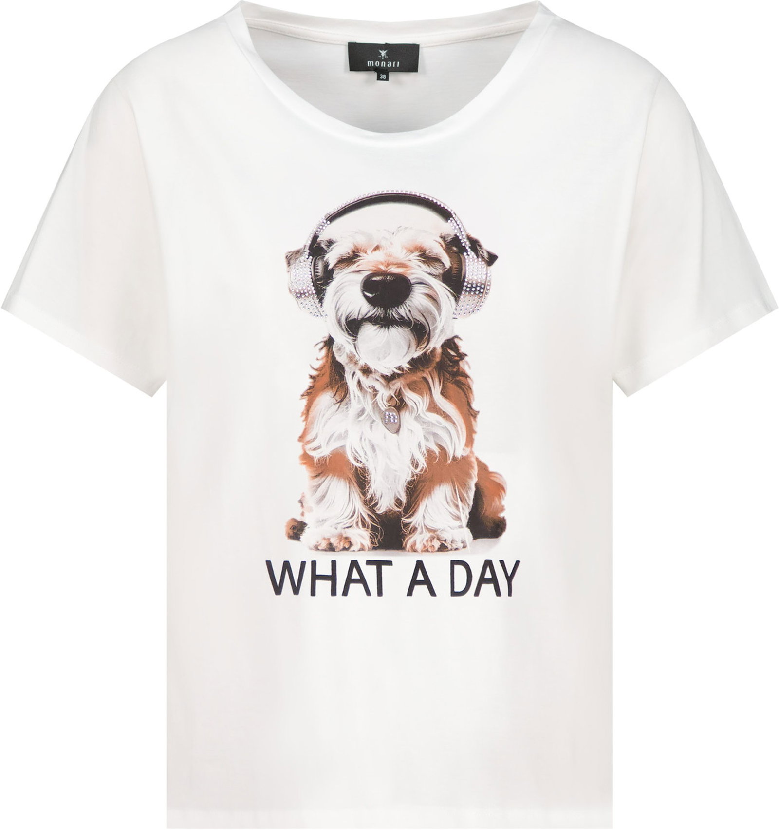 Monari |  T-Shirt, cream | 36