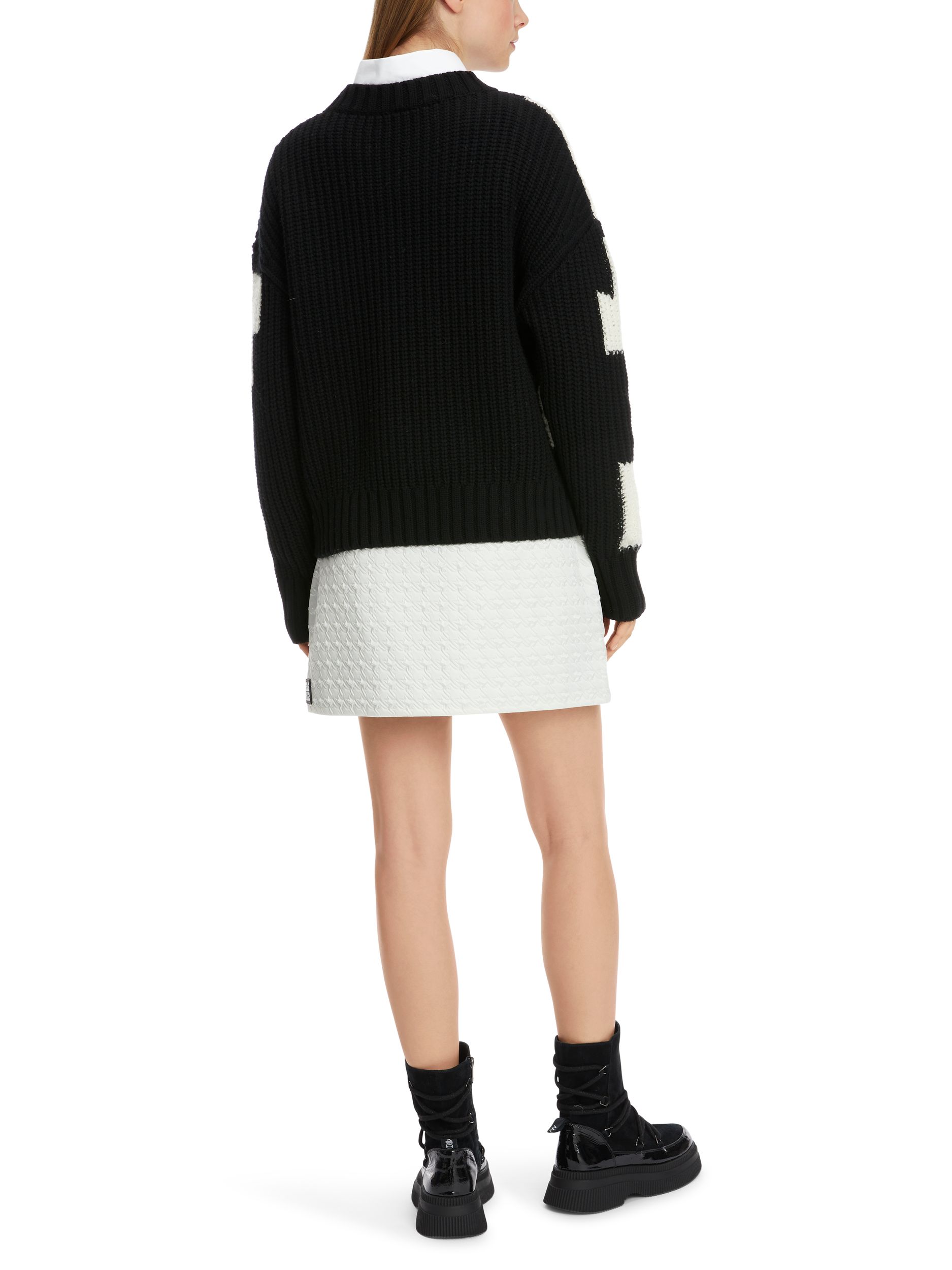 Marc Cain Sports |  Marc Cain Sports Pullover  | 44 | black and white