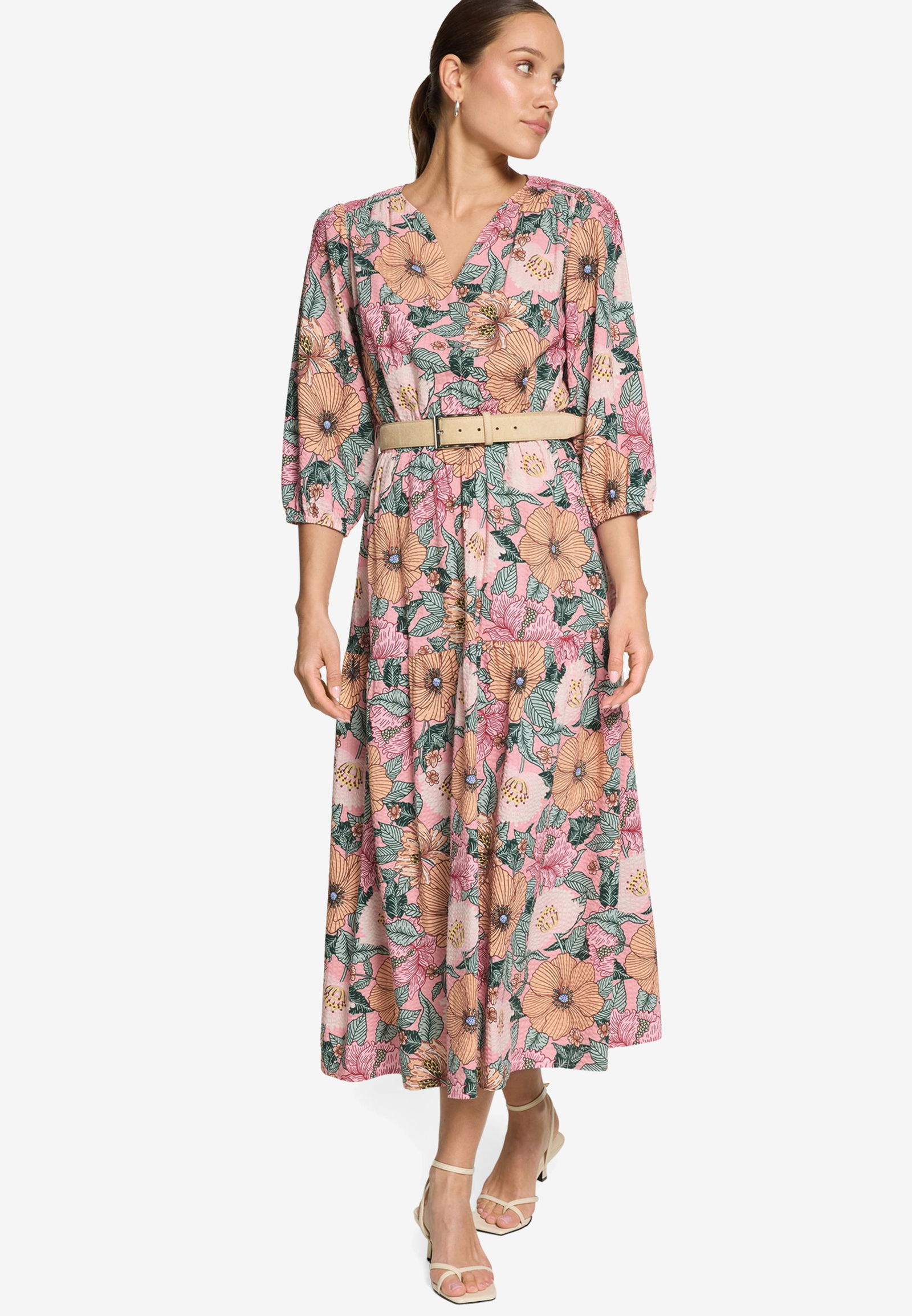 Zero |  Zero Freizeitkleid  | 34 | rosé/green