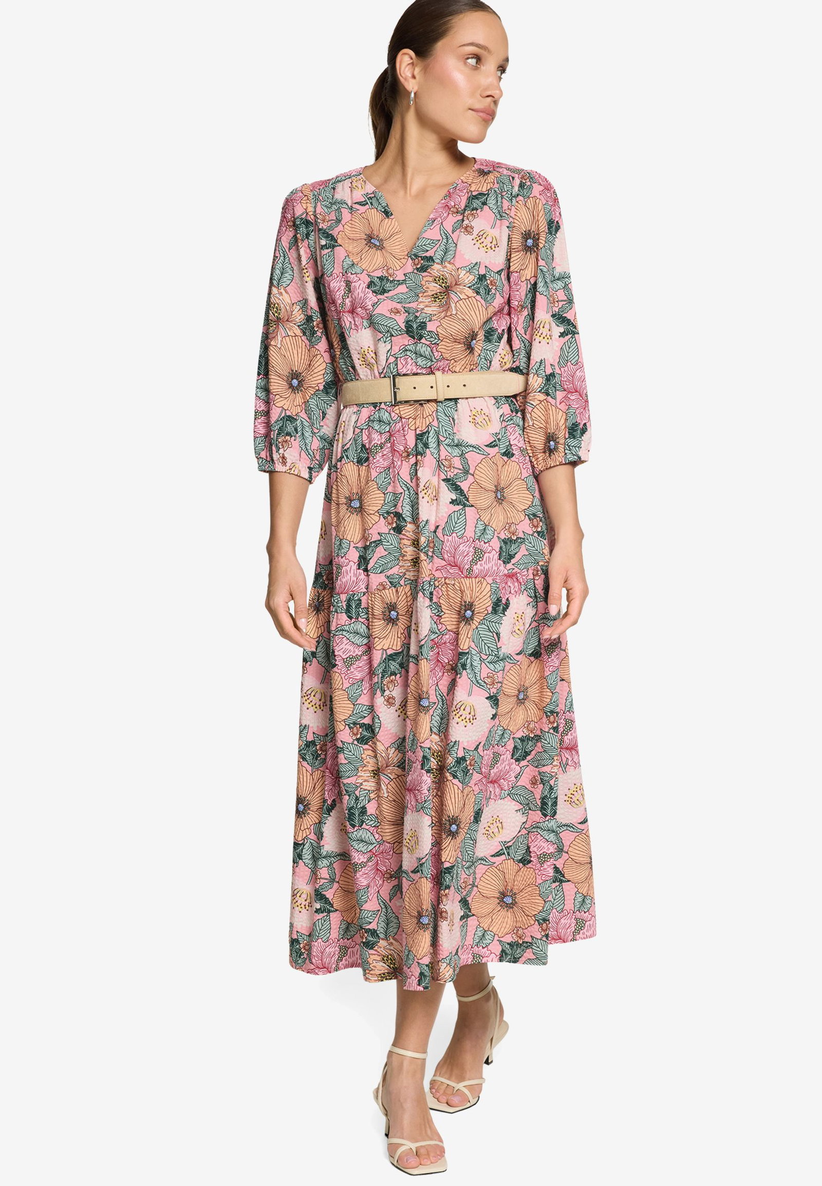 85108a4058cdcda59a4029a793bfbd70 Zero | Zero Freizeitkleid | 34 | rosé/green