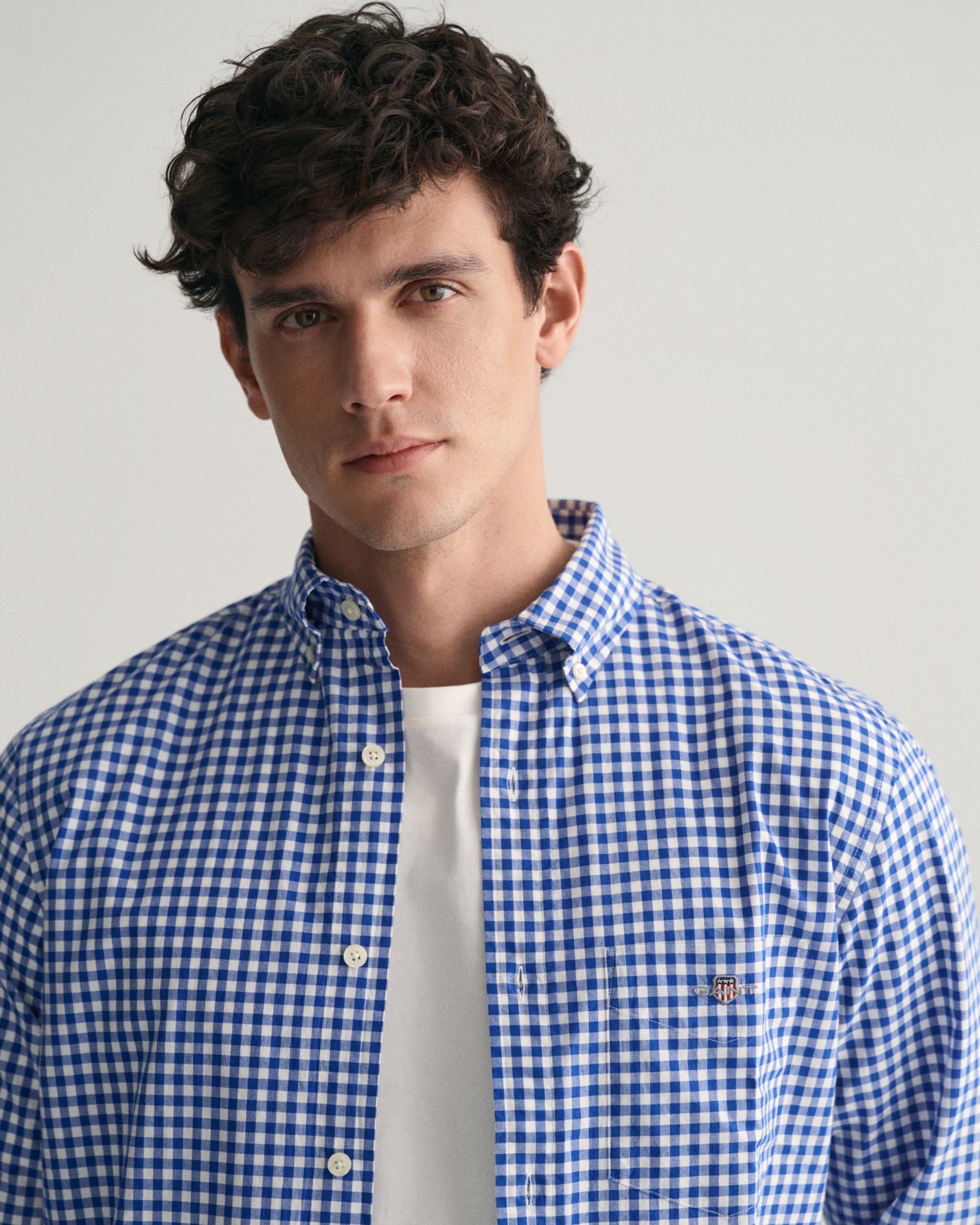 Gant |  Gant Hemd Regular Fit  | M | college blue