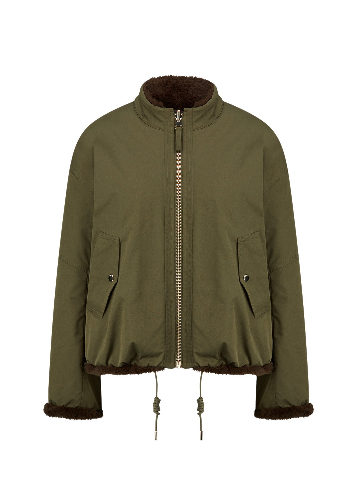 Outdoorjacke, olive patterned #1
