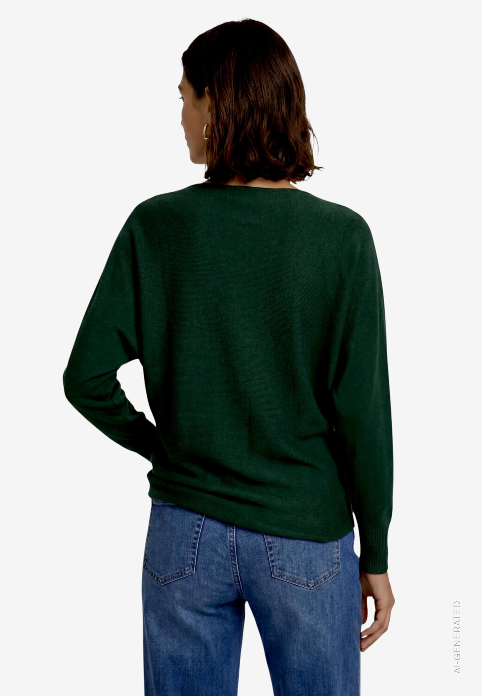 Strickpullover Kurz 1/1 Arm, Green Forest #3