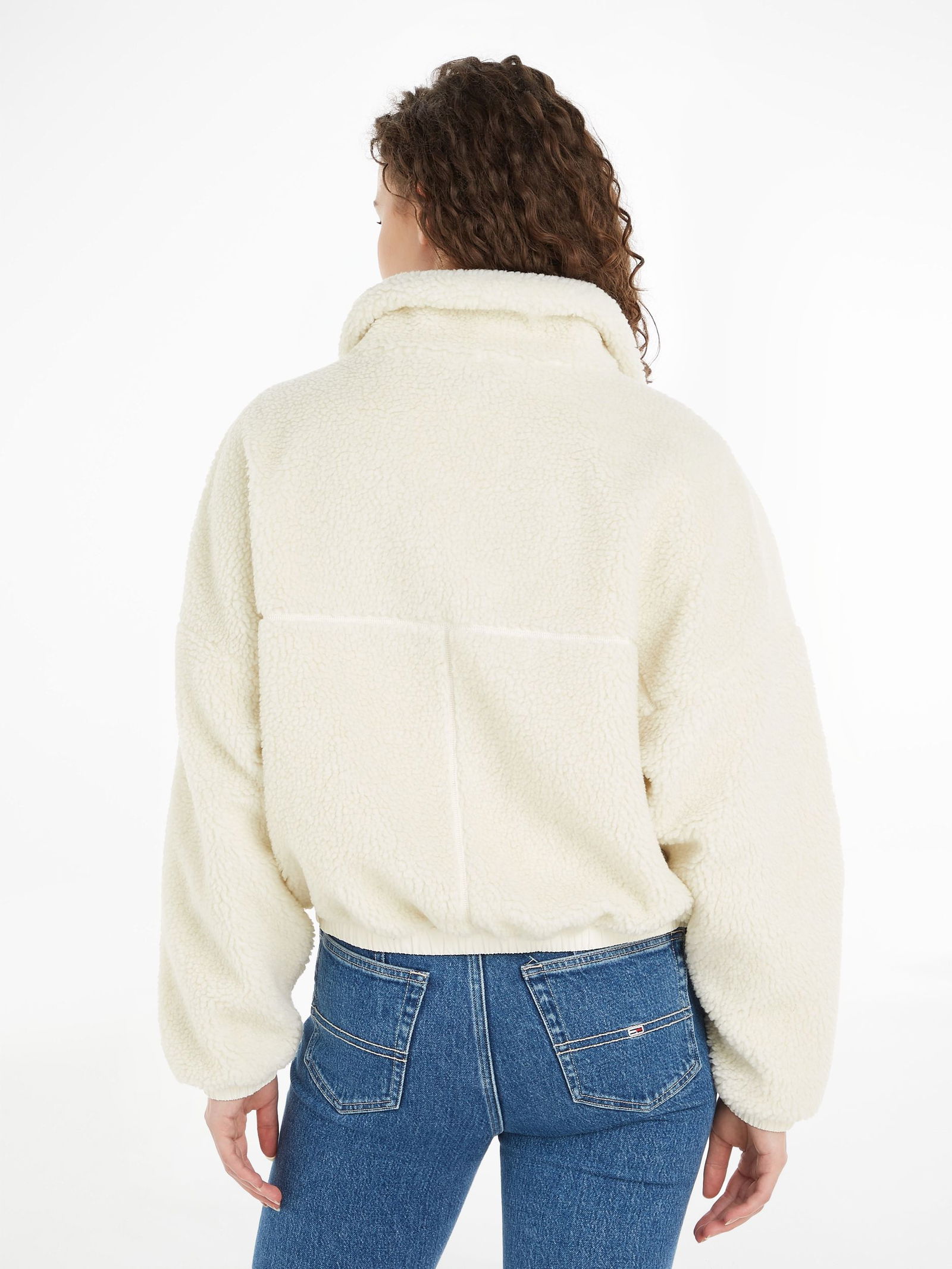 Tommy Jeans |  TJW CASUAL SHERPA JACKET | XS | ancient white