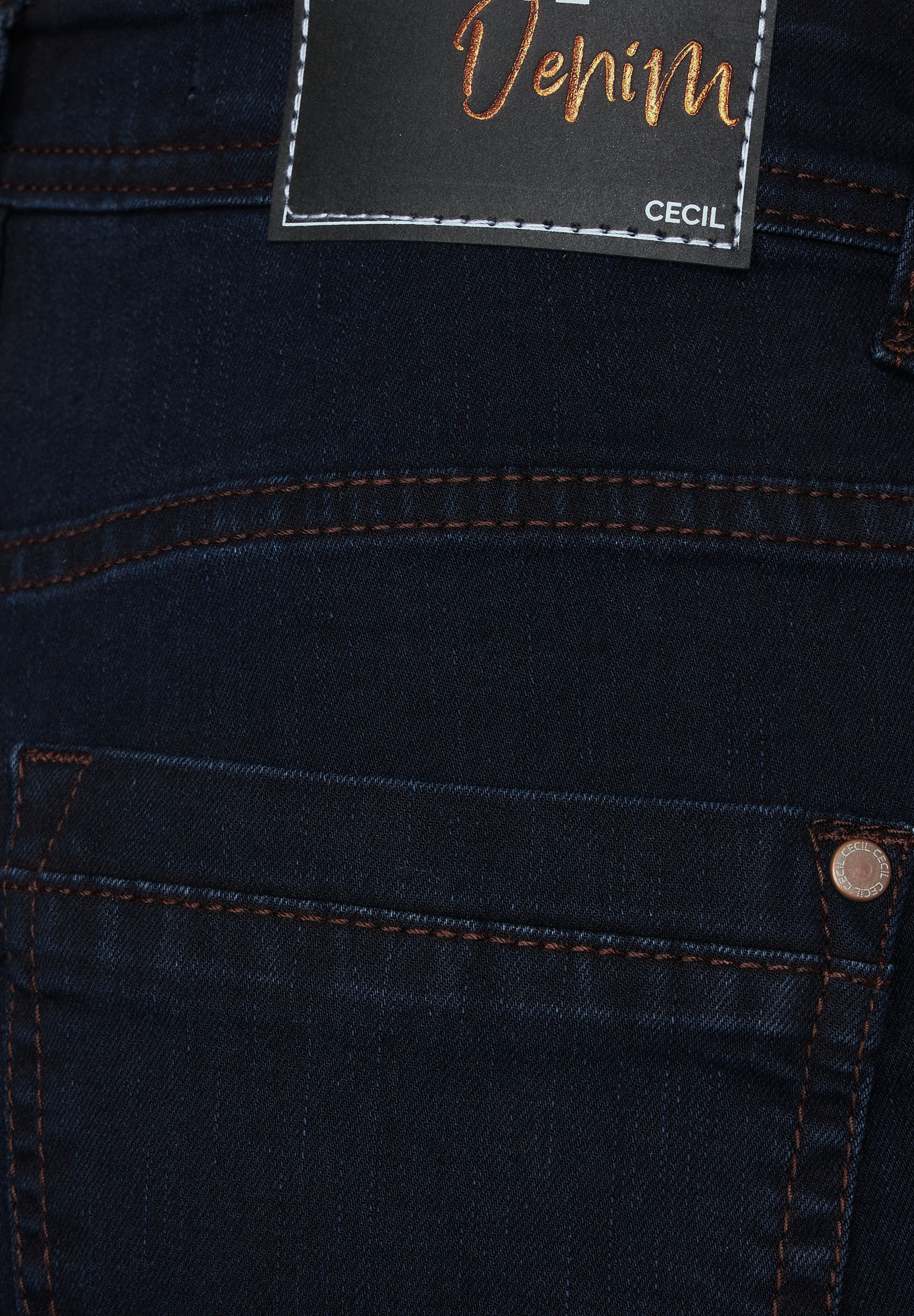 CECIL |  CECIL Slim Jeans  | 30/30 | blue black washed