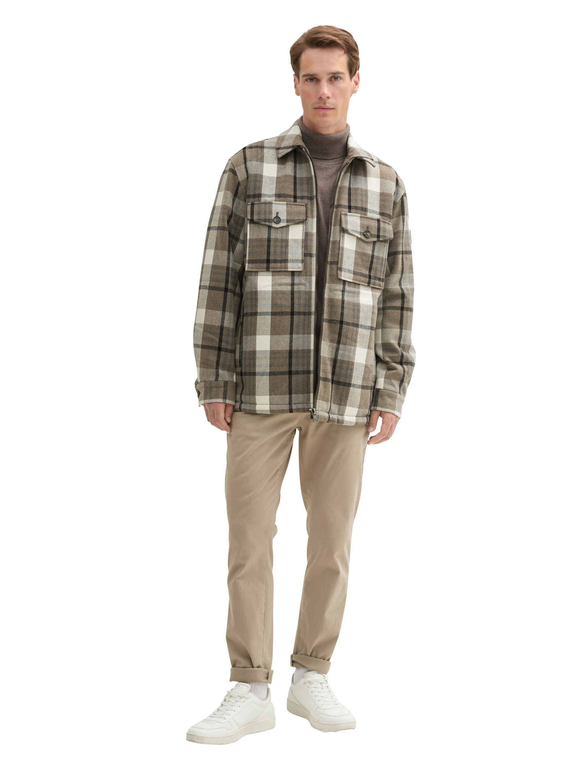 Tom Tailor |  Tom Tailor Hemd Regular Fit  | XL | grey beige melange big check