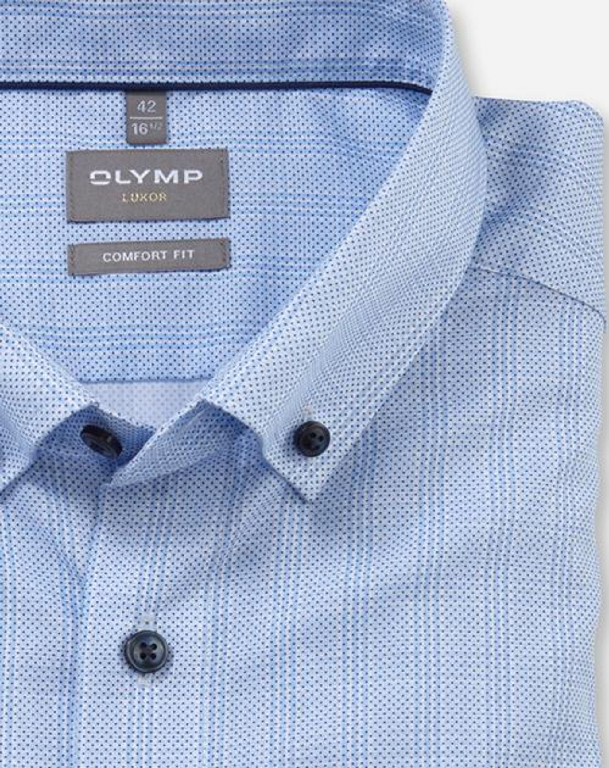 Olymp |  Olymp Hemd Comfort Fit  | 41 | bleu