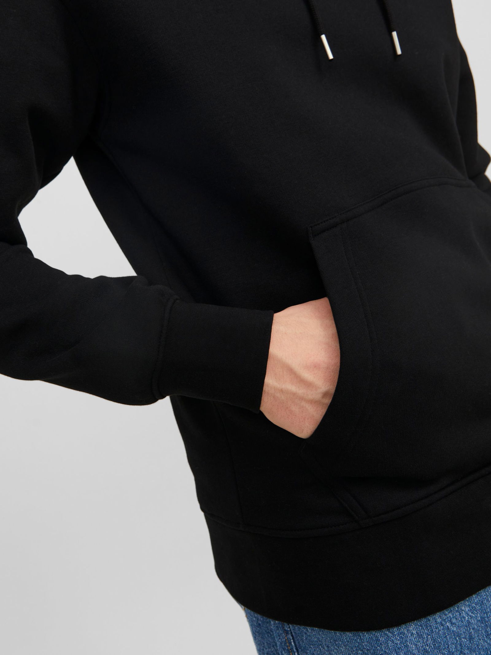 Jack&Jones |  JORVESTERBRO SWEAT HOOD NOOS | L | black