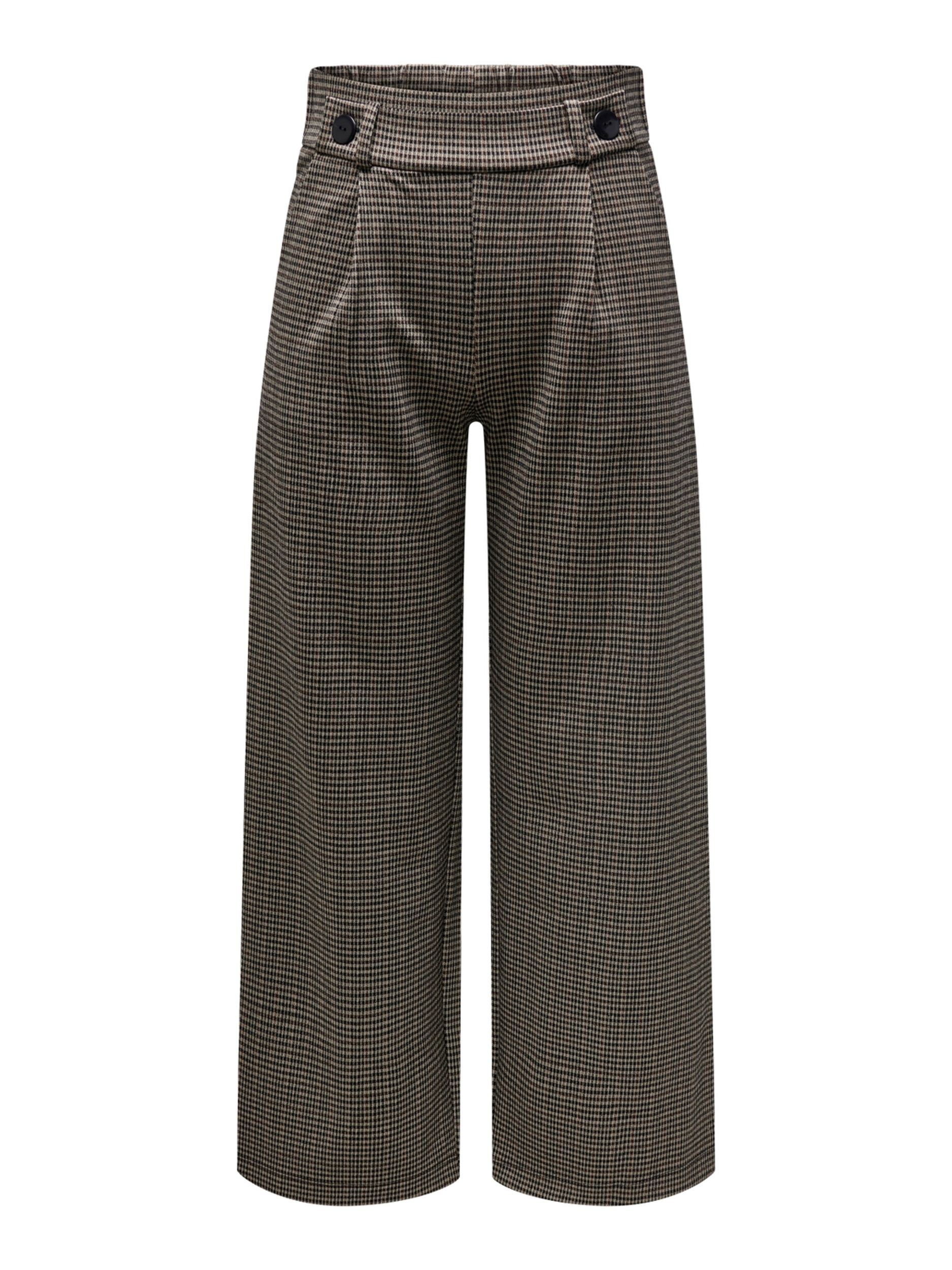 JDY |  JDYGEGGO MIA LONG CHECK PANT JRS NOOS | XS/32 | cobblestone