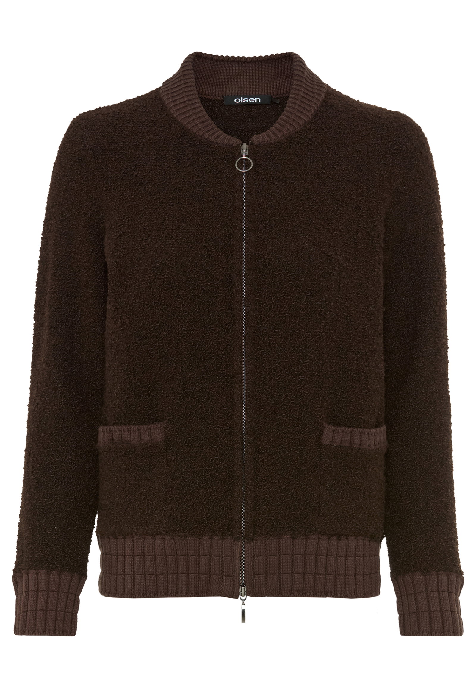 Cardigan Long Sleeves, Coffee Bean #1
