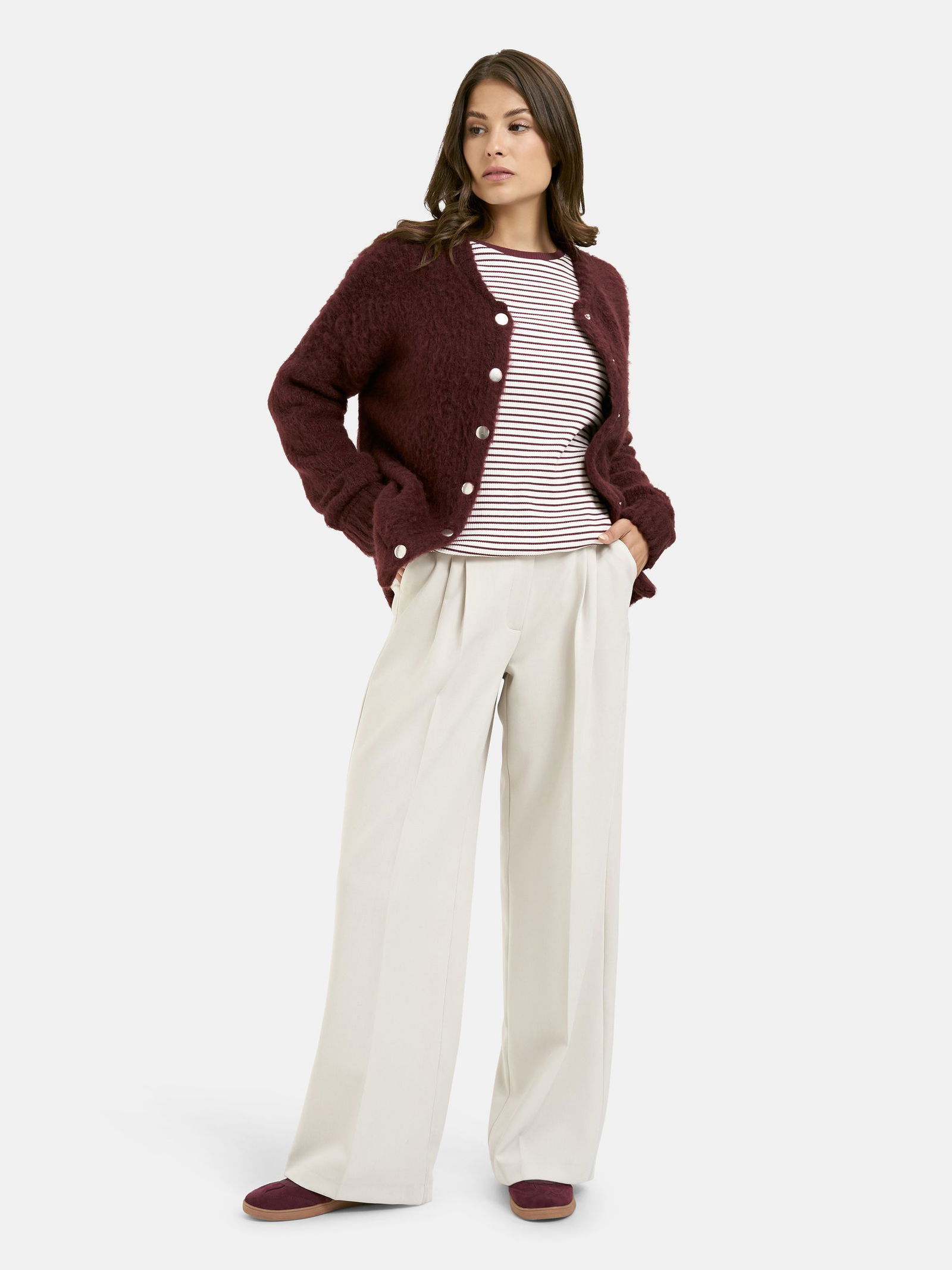 Smith&Soul | Smith&Soul Strickjacke | Cardigan | M | bordeaux