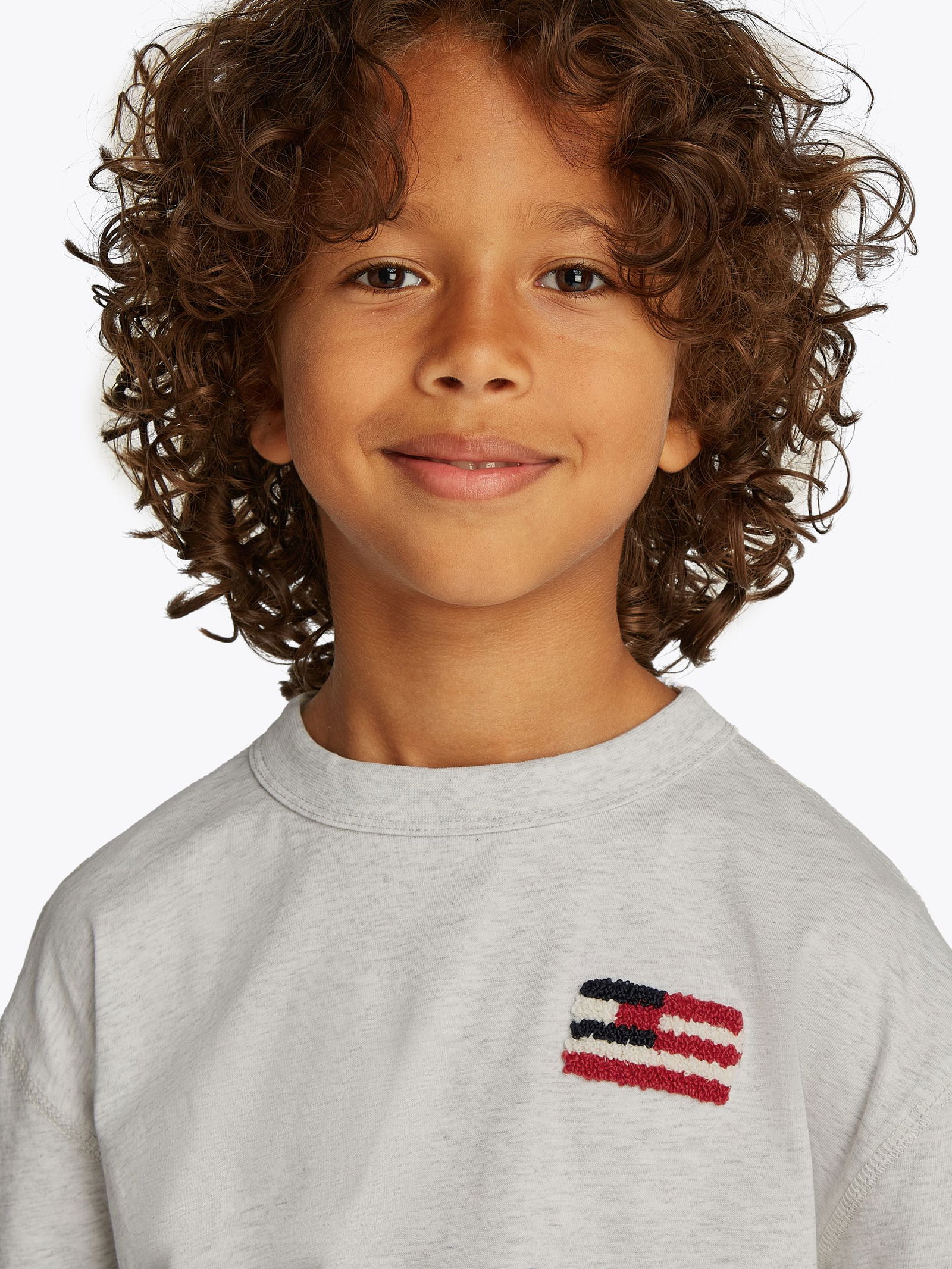 Tommy Hilfiger |  HILFIGER FLAG TERRY EMB TEE SS | 14
