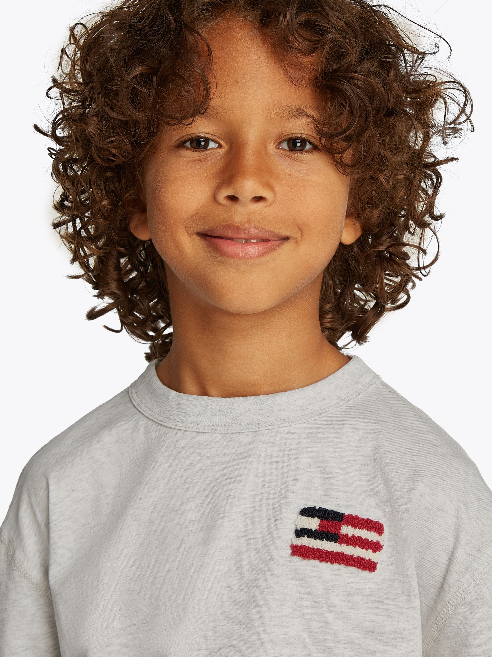 Tommy Hilfiger |  HILFIGER FLAG TERRY EMB TEE SS | 14