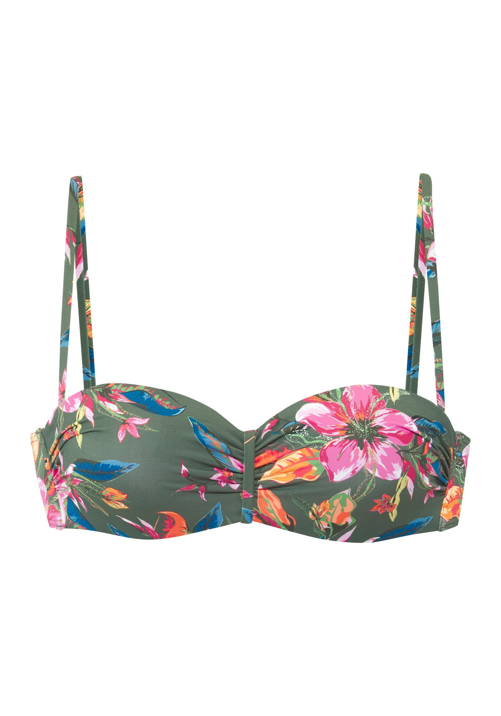 Lascana |  LASCANA Bügel-Bandeau-Top | 44/B | oliv print
