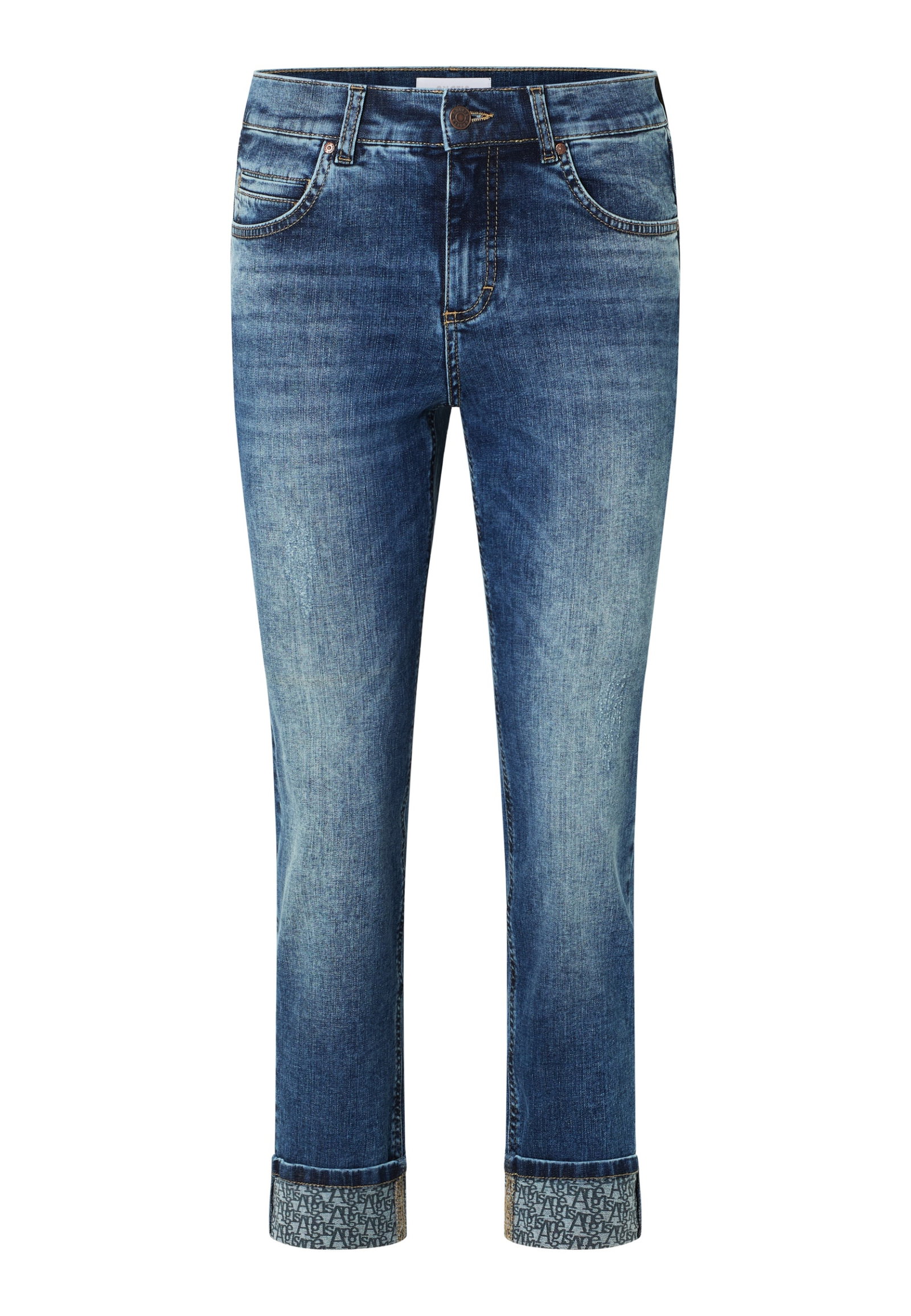 Angels Slim Jeans "Cici Crop Font" #1