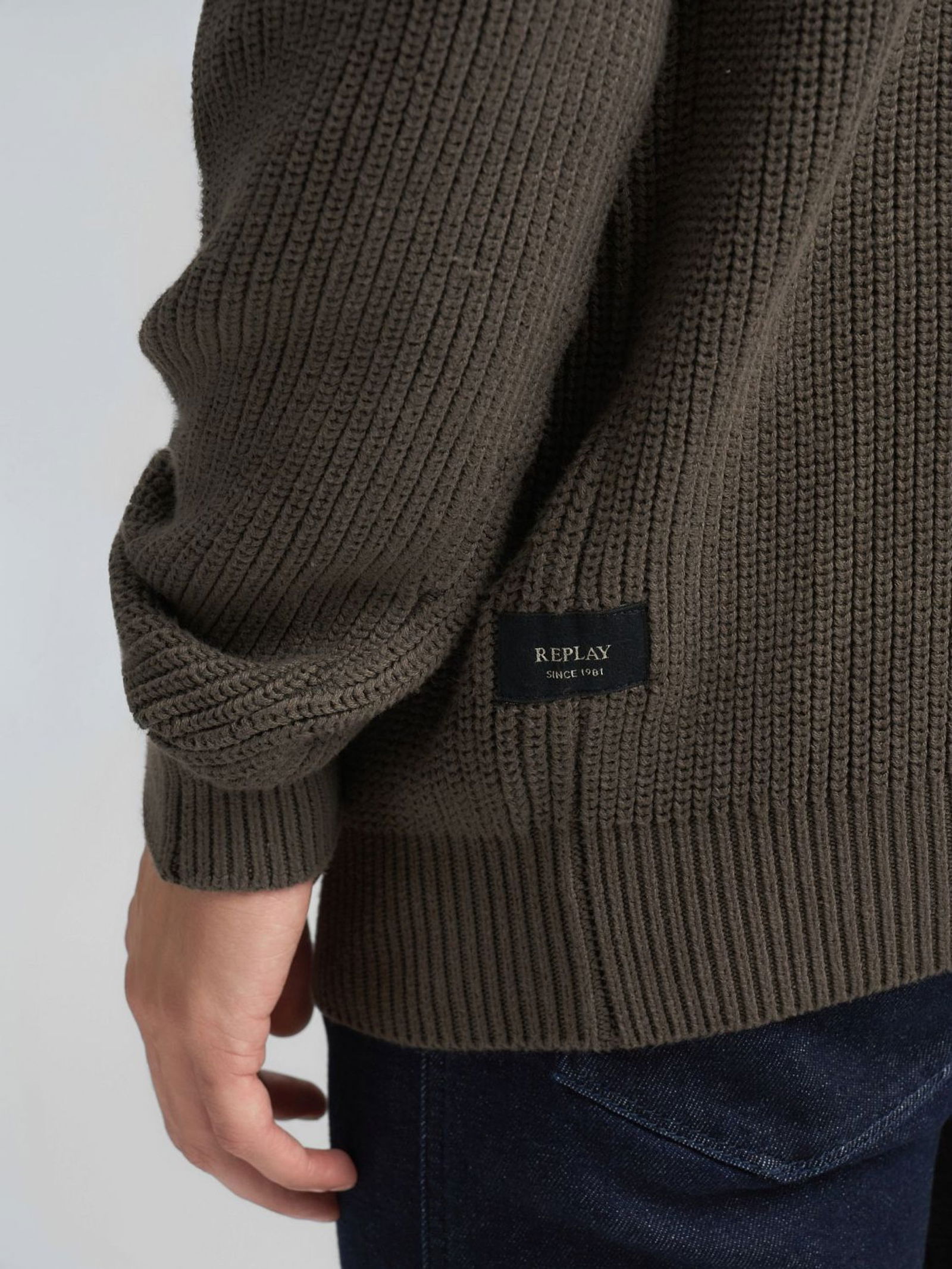 Replay |  Replay Longsvleeve | L | mud green