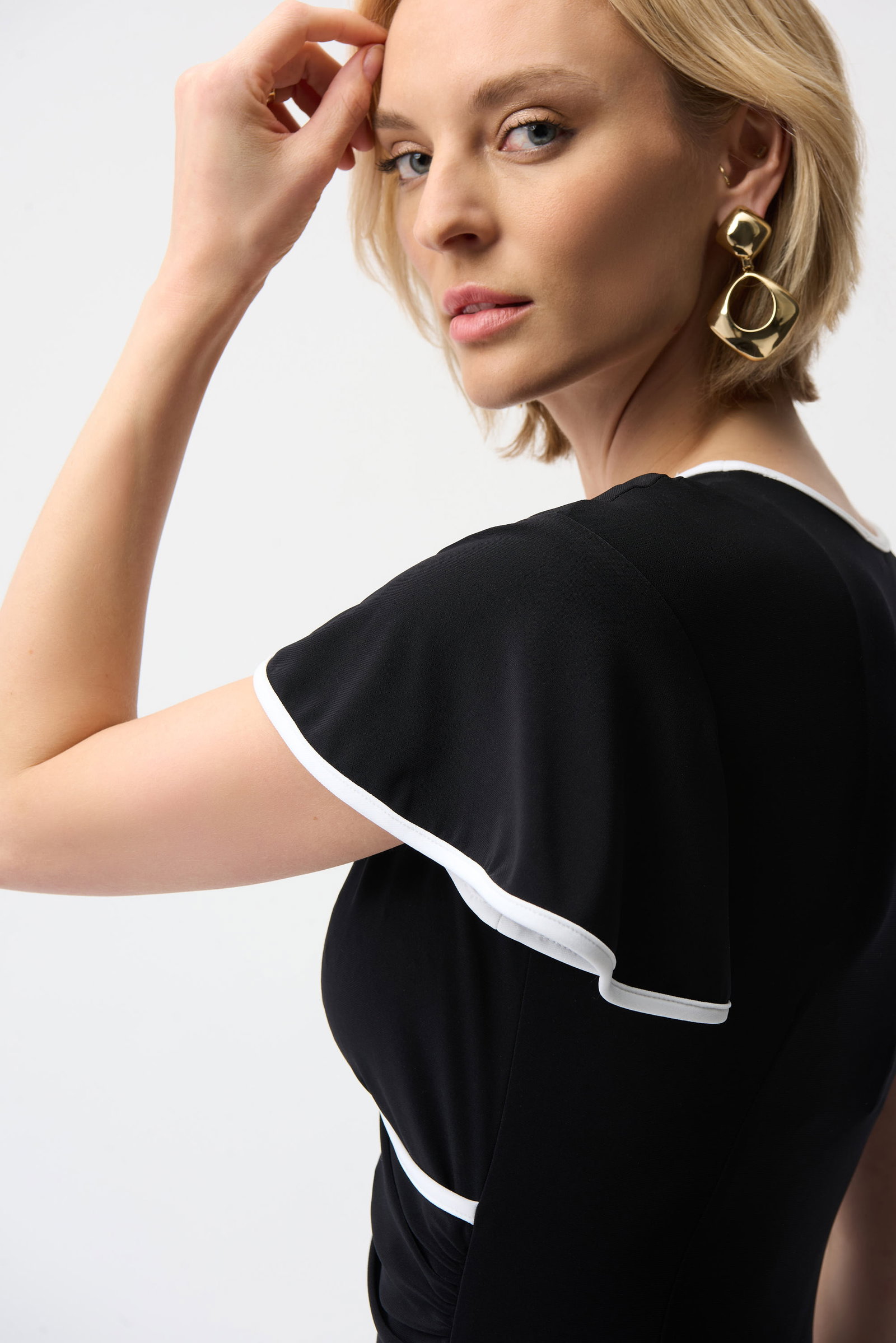 Joseph Ribkoff  Wickelkleid aus feinem Jersey mit kontrastierendem Besatz #4