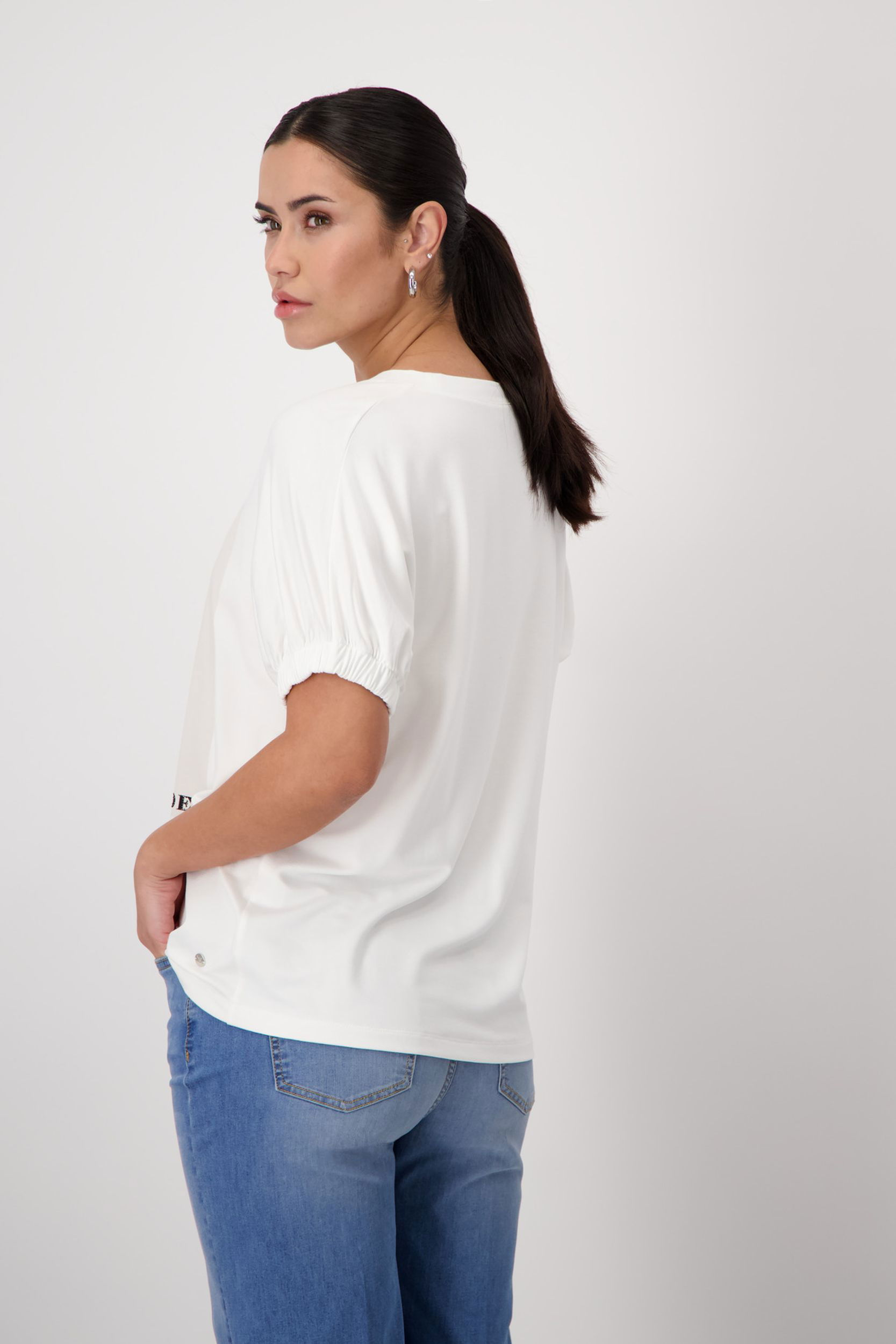 Monari |  T-Shirt, off-white | 44 | off-white