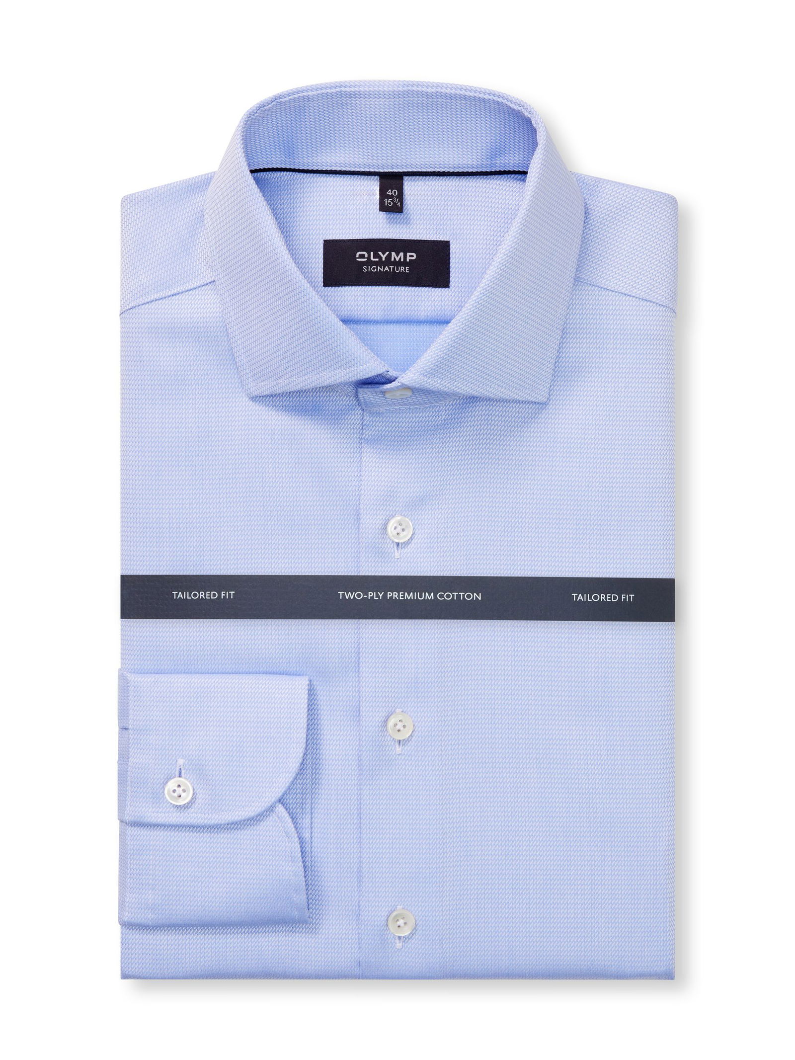 OLYMP Signature |  OLYMP Signature Hemd Slim Fit  | 45 | bleu