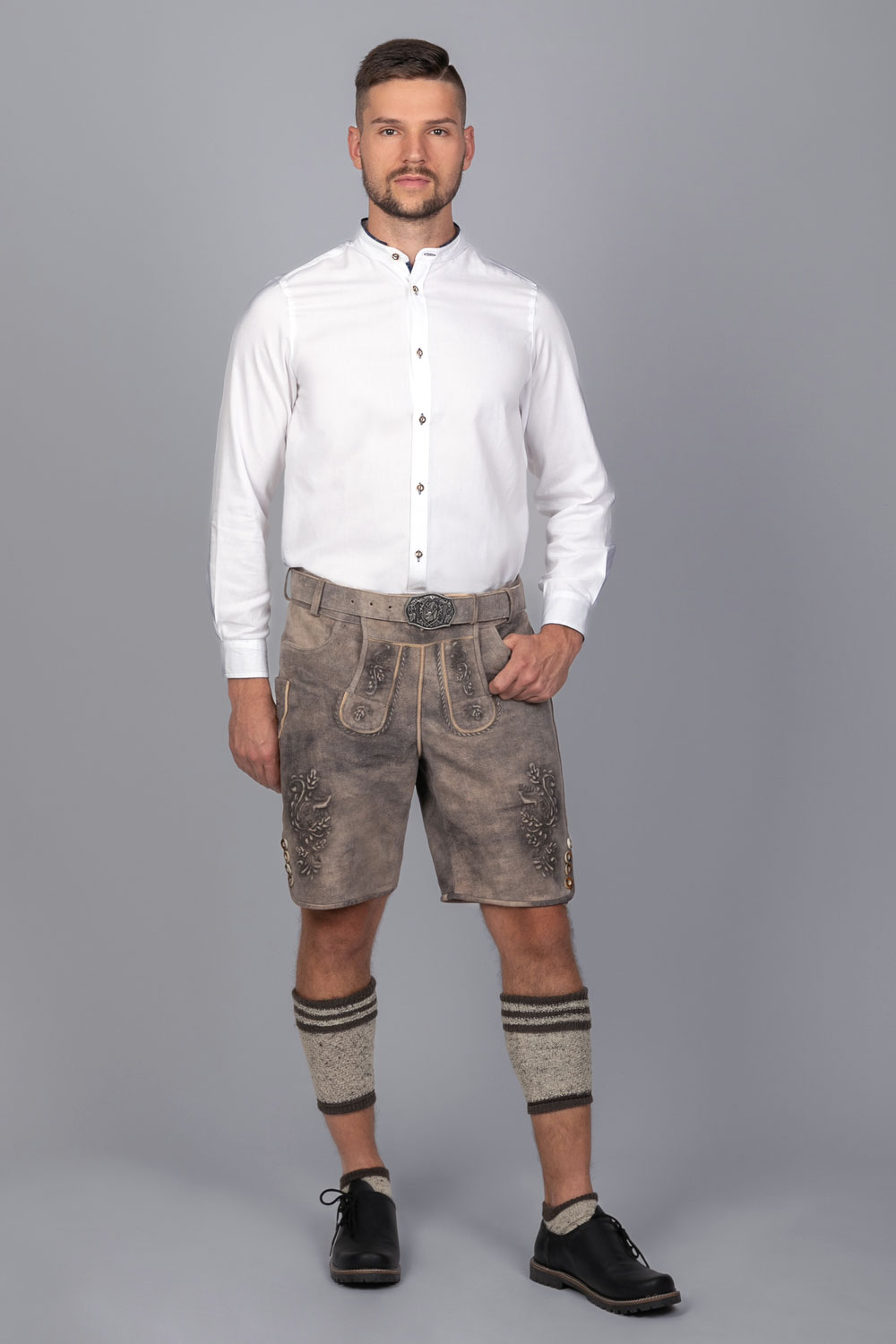 Edelnice kurze Wildbock Lederhose Maxl #1