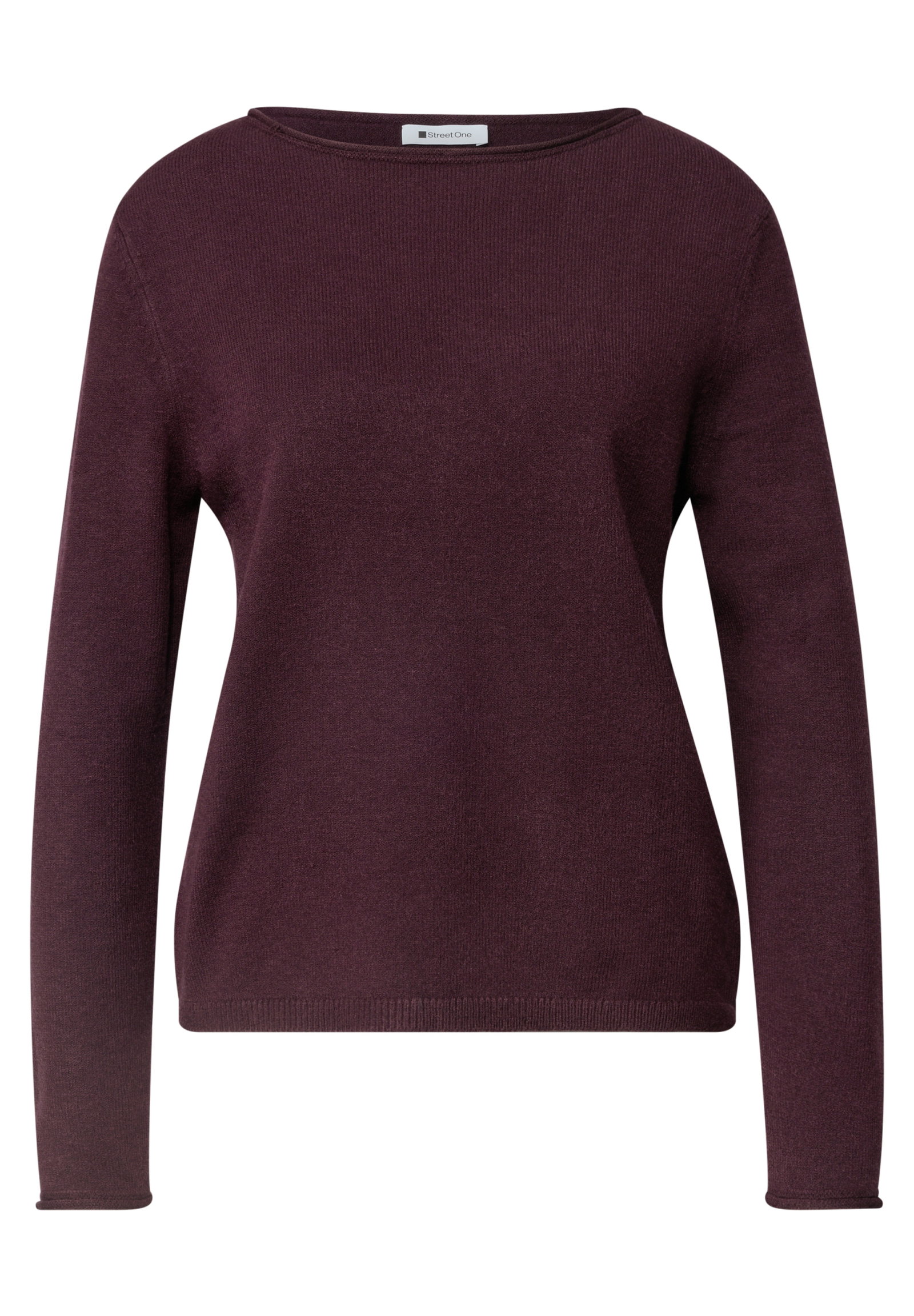 LTD QR_rolled edge u-boat swea, rustic rouge #1