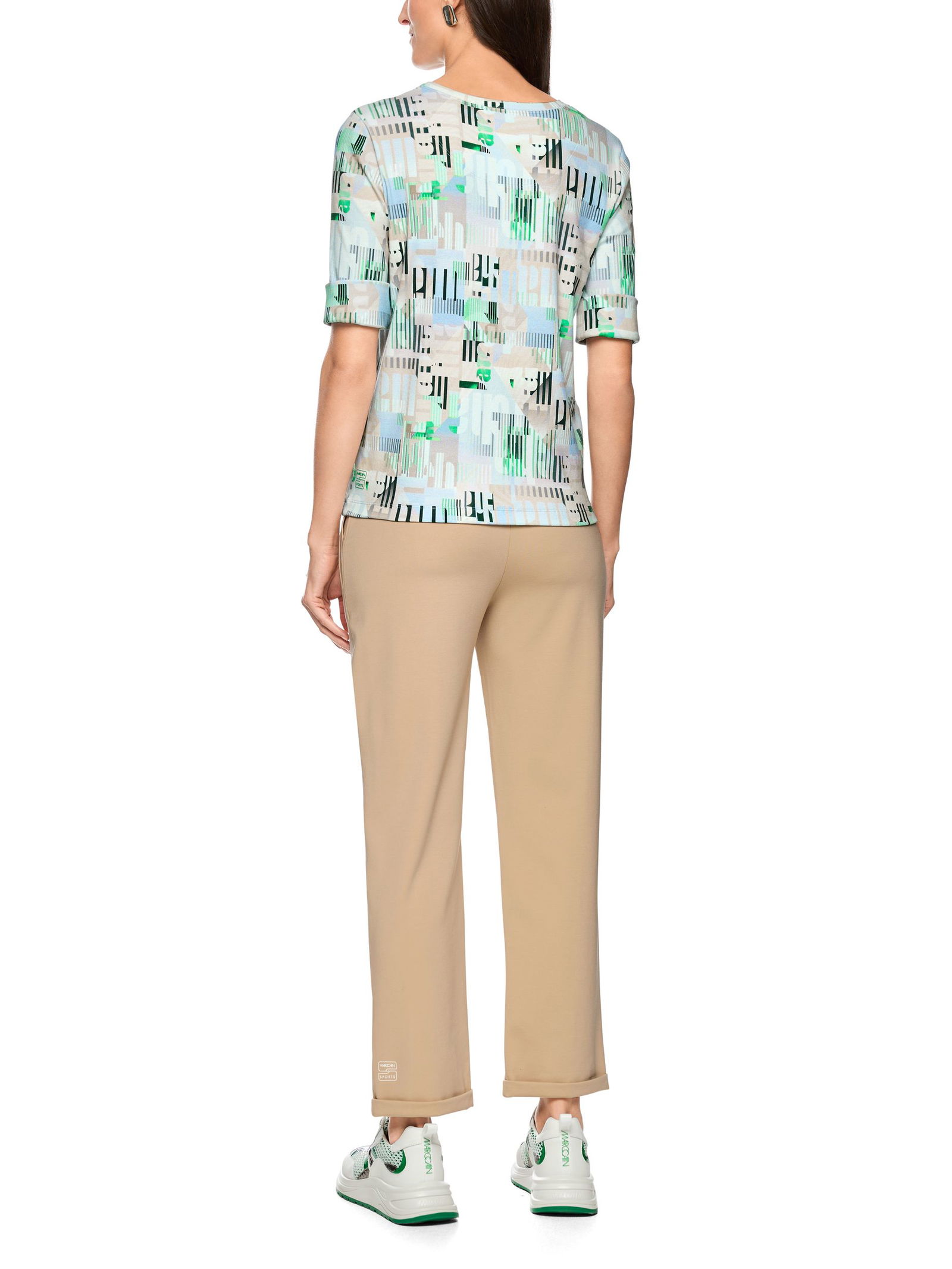 Marc Cain Sports |  Ripp-Shirt aus Baumwollstretch | 38