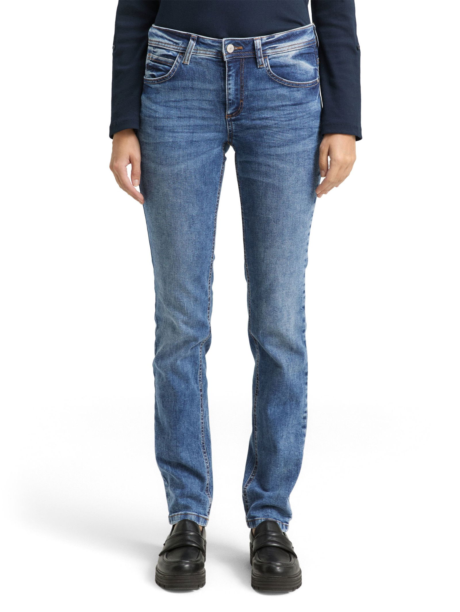 Tom Tailor | Tom Tailor Straight Leg Jeans | 33/30 | random bleached blue denim