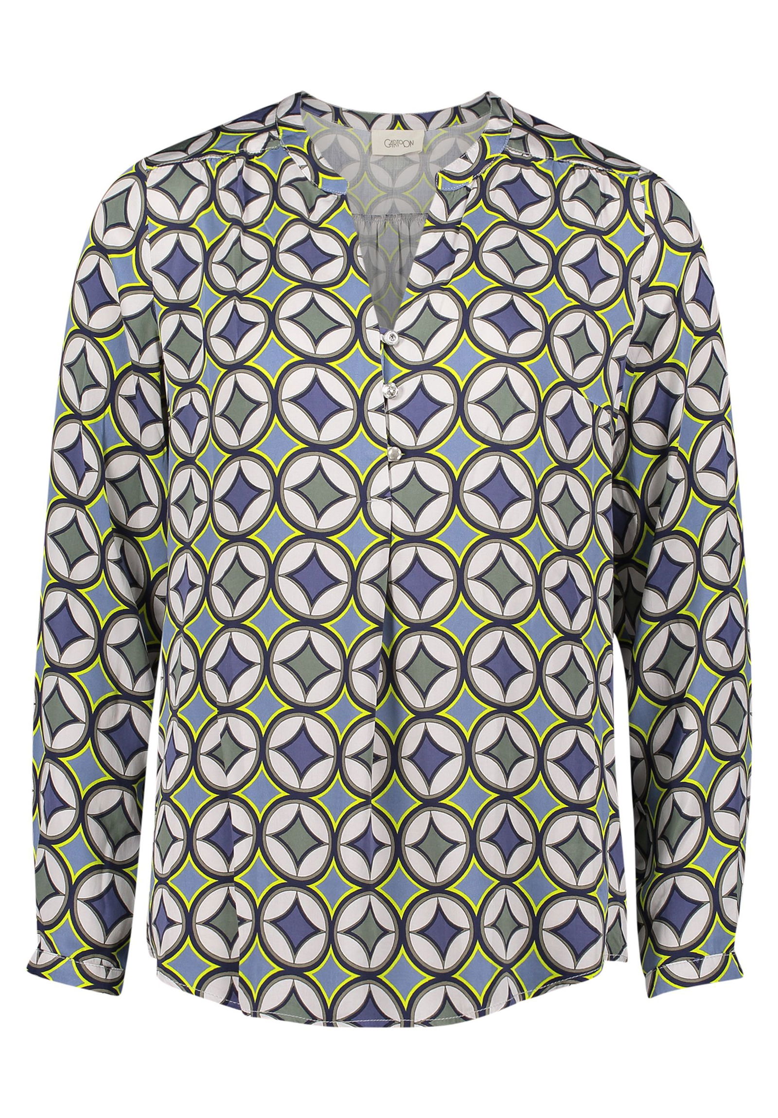 ba16c3aa1b73cabeb95aeb9434ee17cd | Bluse Kurz 1/1 Arm, Blue/Green | 44 | blau/grün