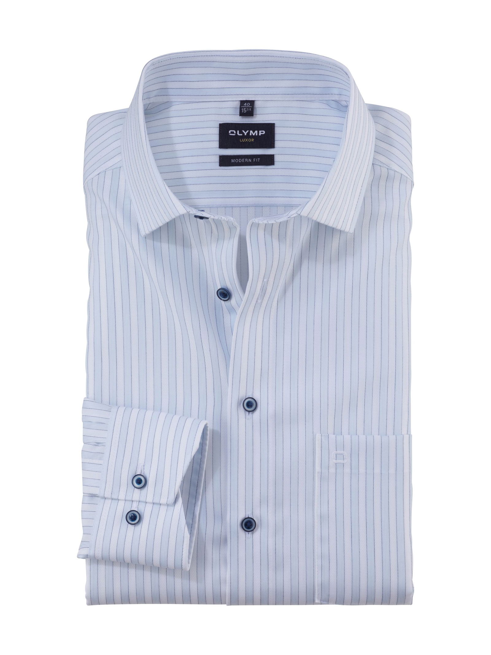 ed82afd5281d8b9b8b7f6a7933be774c Olymp | Olymp Hemd Modern Fit | 42 | bleu