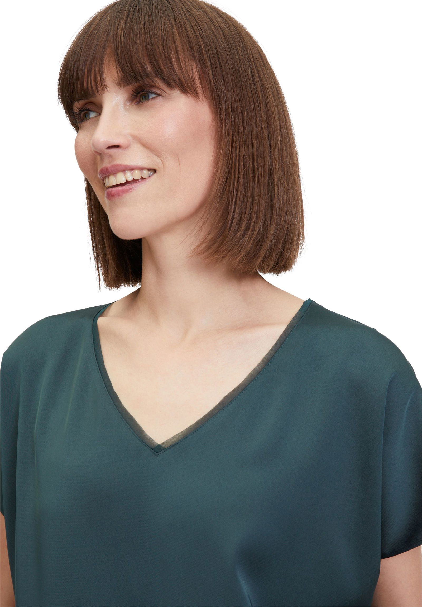 V by Vera Mont |  V by Vera Mont  Satin-Bluse | 36 | dusty slate